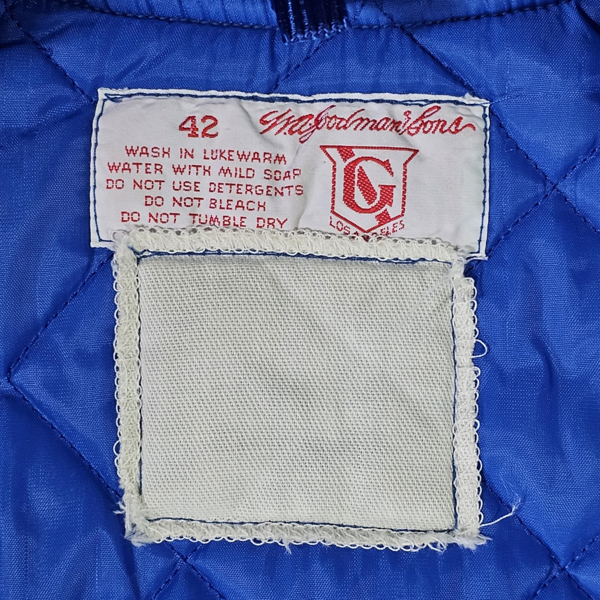 MLB Los Angeles Dodgers 80s Team Issued Satin Bomber Jacket Size US L / EU 52-54 / 3 - 5 Thumbnail