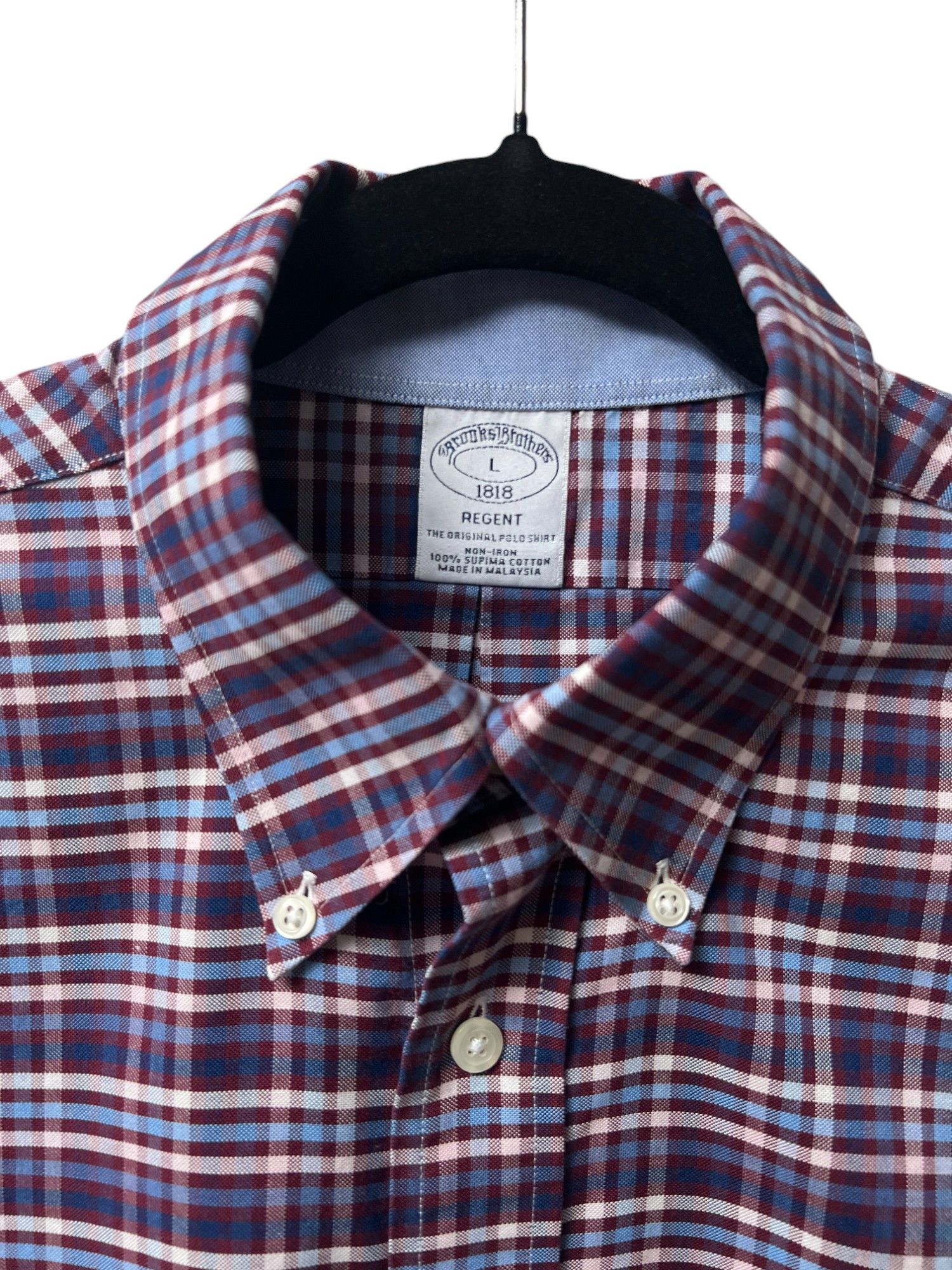 Brooks Brothers Brooks Brothers Shirt Men's L Regent Button Down Plaid Size US L / EU 52-54 / 3 - 6 Thumbnail