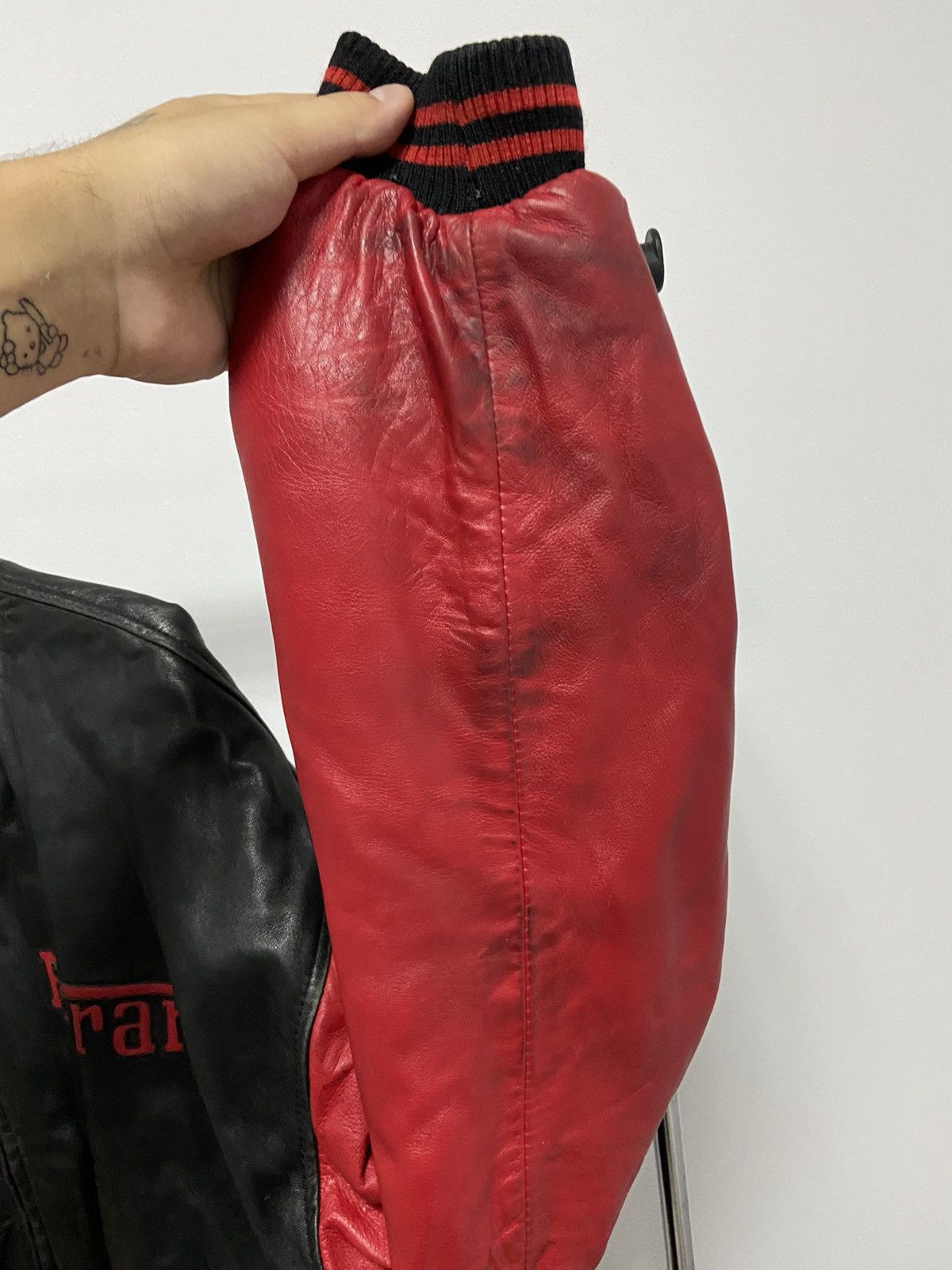 Ferrari × Vintage Ferrari Leather Bomber Jacket Vintage Big Logo Size US XXL / EU 58 / 5 - 12 Thumbnail