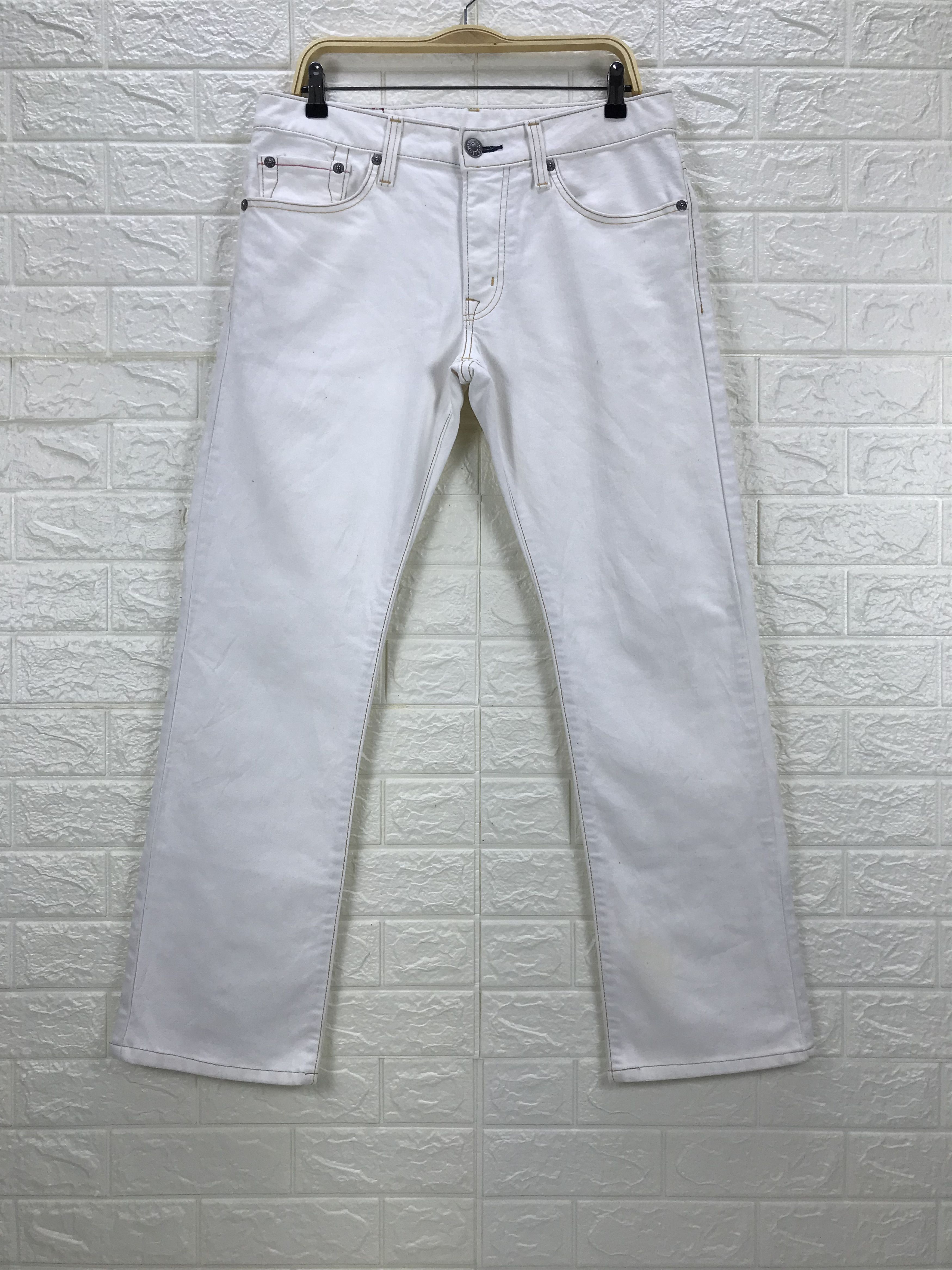 Edwin Vintage Edwin Flare Jeans White deni Size US 33 - 1 Thumbnail