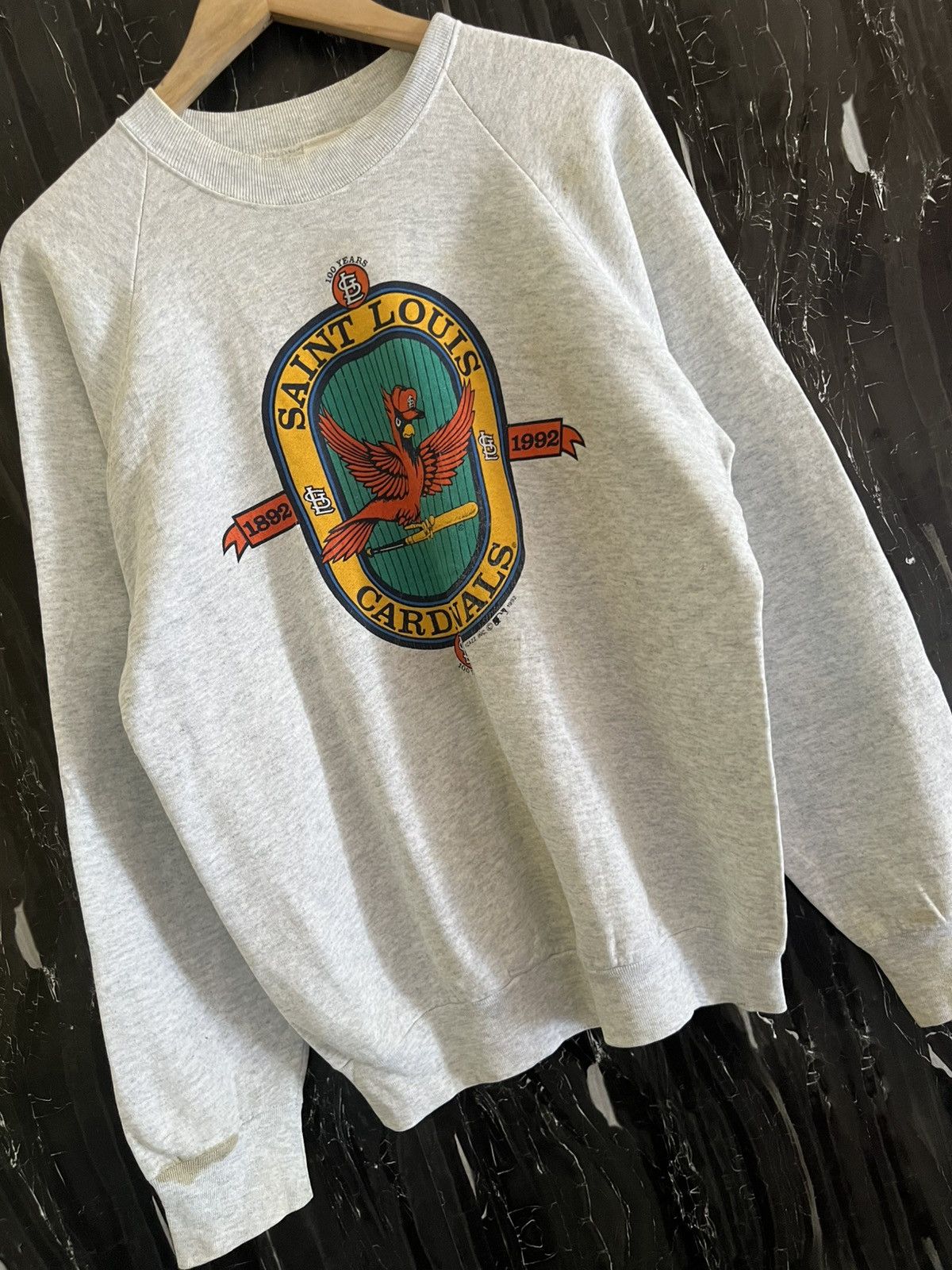 Vintage Vintage Saint Louis Sweatshirt – 90s Tag Fruit of the Loom Size US L / EU 52-54 / 3 - 3 Thumbnail