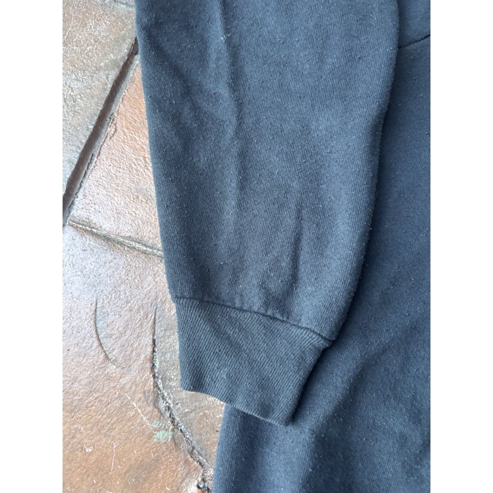 Fruit Of The Loom VINTAGE 80s New York Daily News Crewneck Sweatshirt XL Men's Black Cotton Logo 90s Pullover Size US XL / EU 56 / 4 - 5 Thumbnail