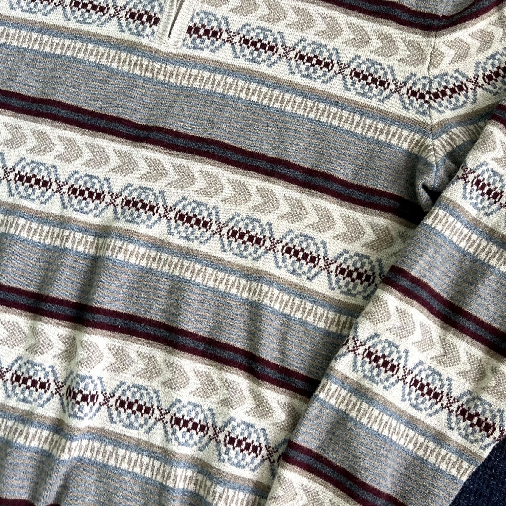 Tasso Elba Tasso Elba Sweater Mens M 1/4 Zip Mock Neck Striped Pullover Knit Soft Size US M / EU 48-50 / 2 - 2 Thumbnail
