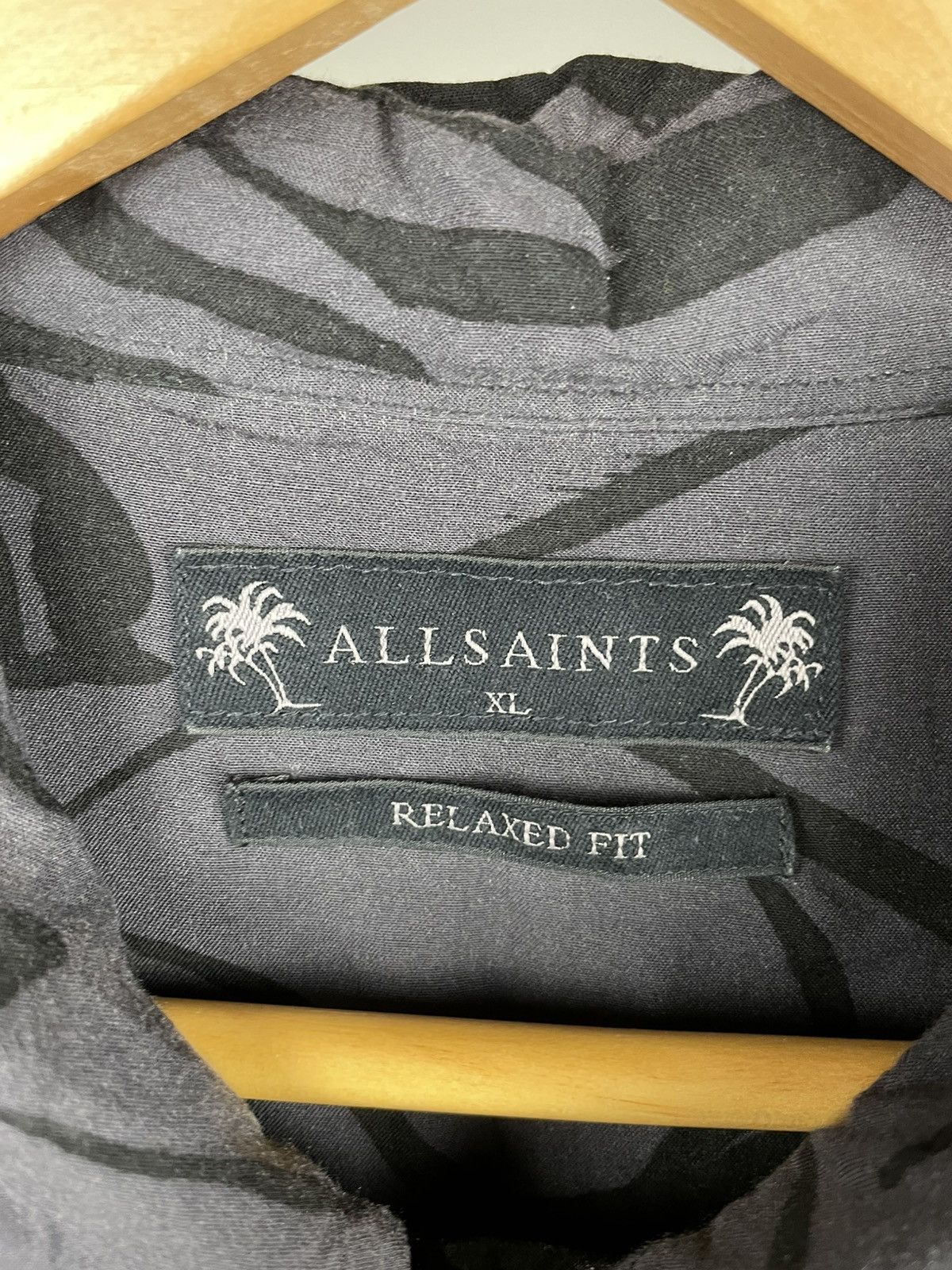 Allsaints × Vintage Allsaints lanai ss shirt viscose Size US XL / EU 56 / 4 - 5 Thumbnail