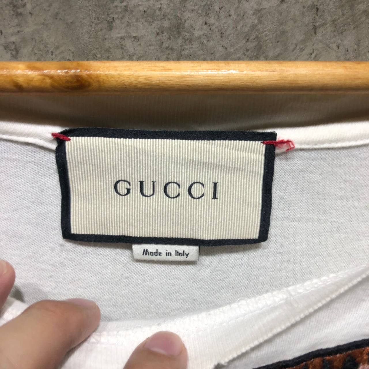 Gucci Gucci Logo Tiger Embroidered Tee Size US L / EU 52-54 / 3 - 5 Thumbnail