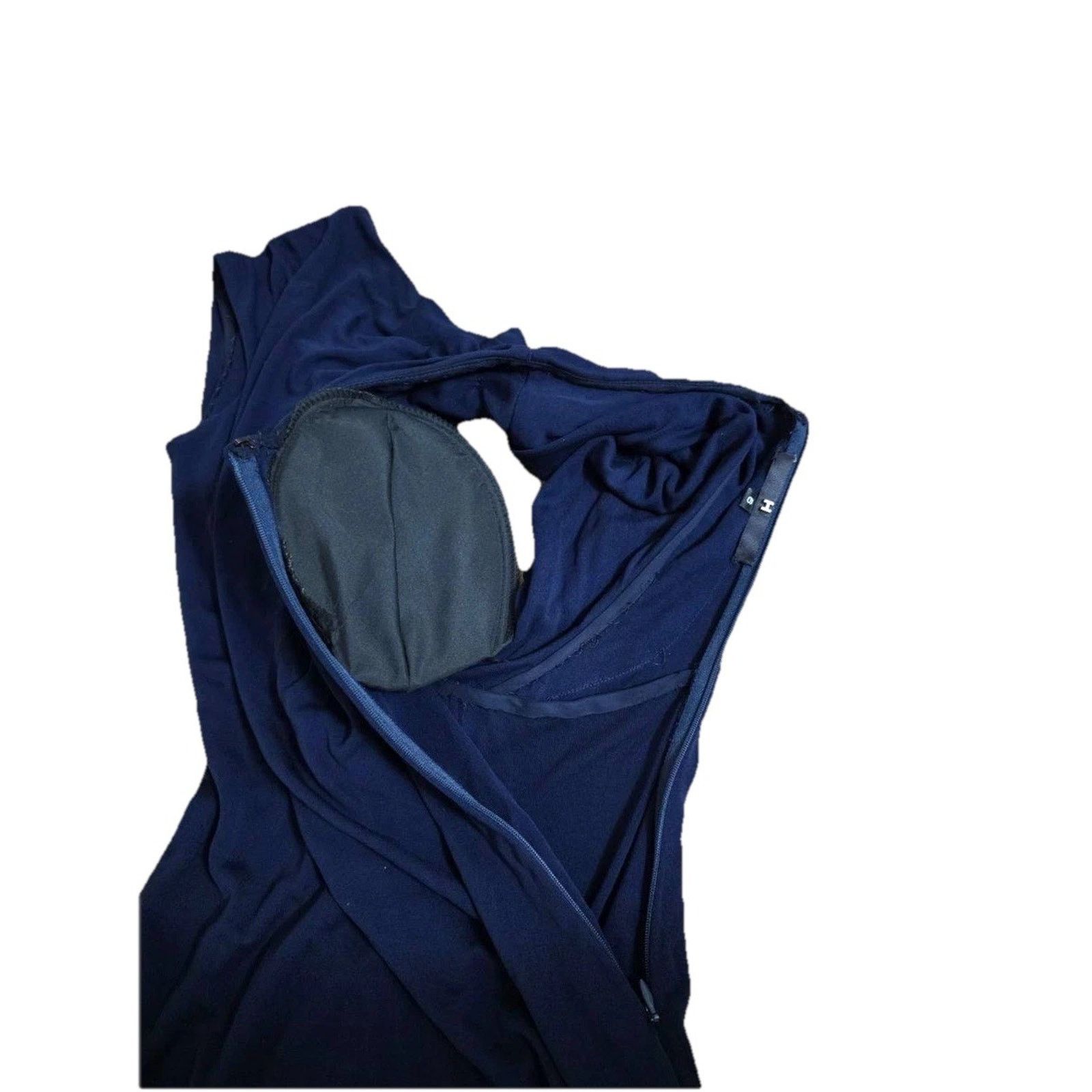 Halston Heritage Halston Giovanna Navy Maxi Dress Women Size 6 A001291 Size S / US 4 / IT 40 - 5 Thumbnail