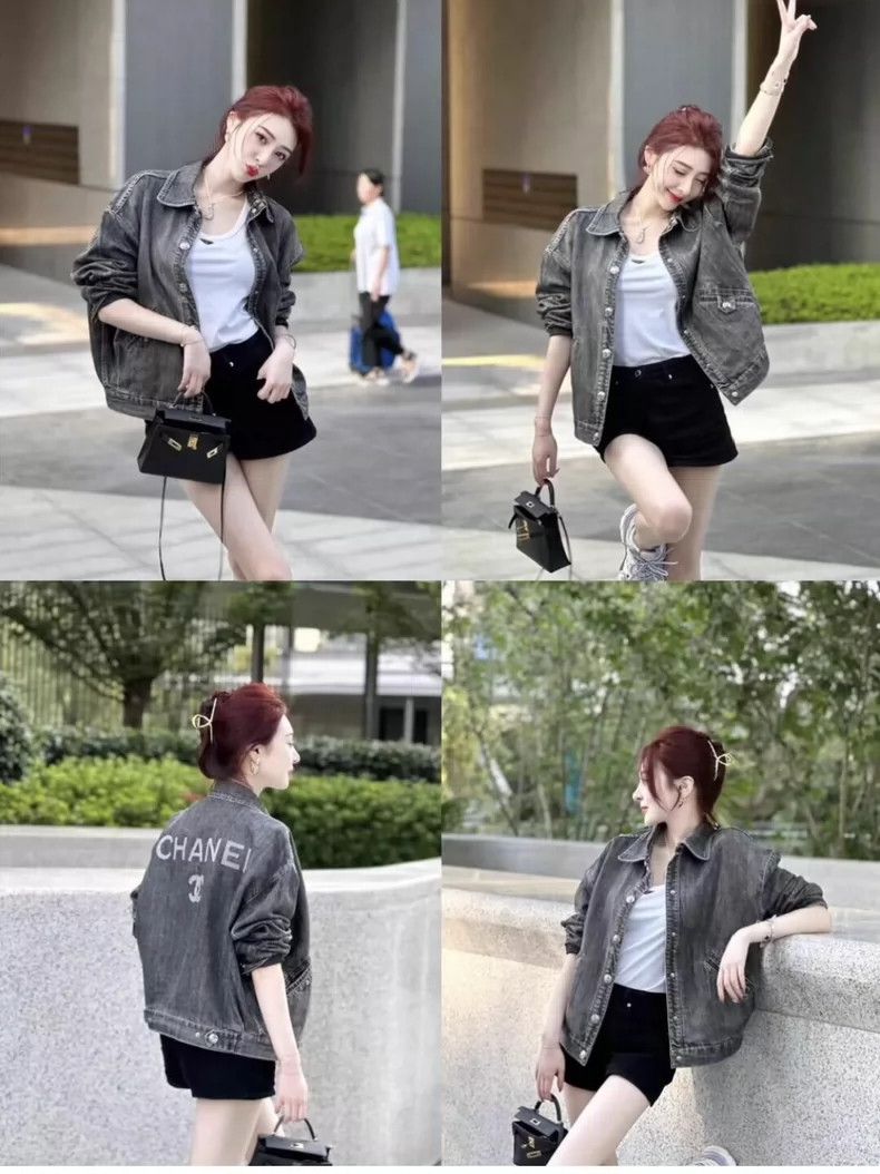 Chanel Chanel 23C popular dark gray denim jacket Size XS / US 0-2 / IT 36-38 - 9 Thumbnail