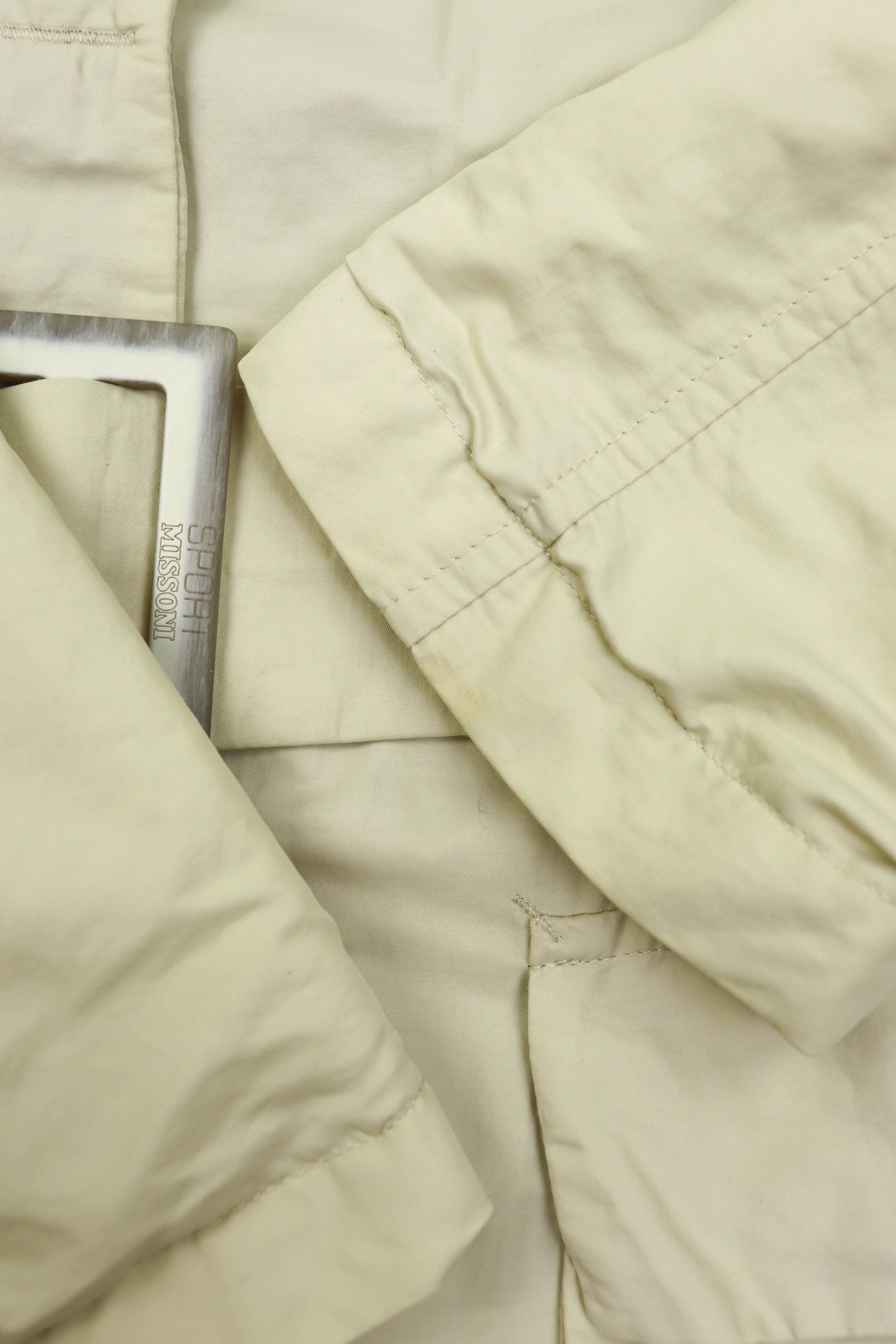 Missoni Missoni SPORT Vintage Cream White Hooded Belted Parka Jacket Size M / US 6-8 / IT 42-44 - 10 Thumbnail