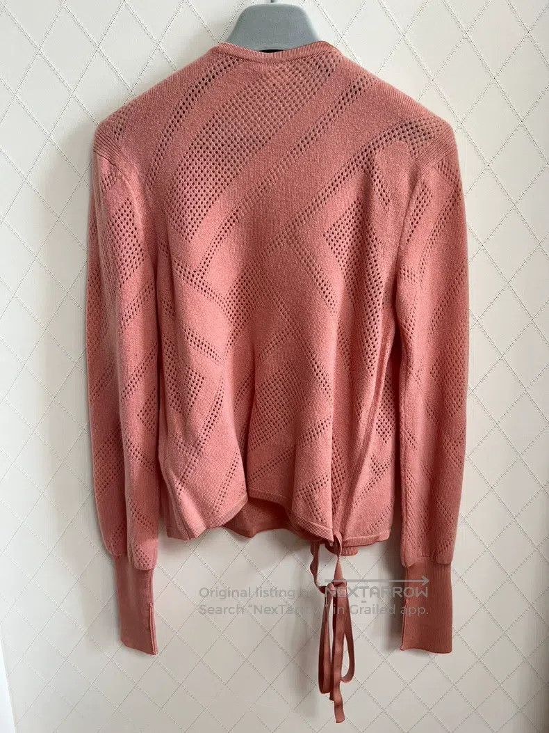 Hermes Hermes Wool sweater in exquisite orange-pink Size XXS / US 00 / IT 34 - 6 Thumbnail