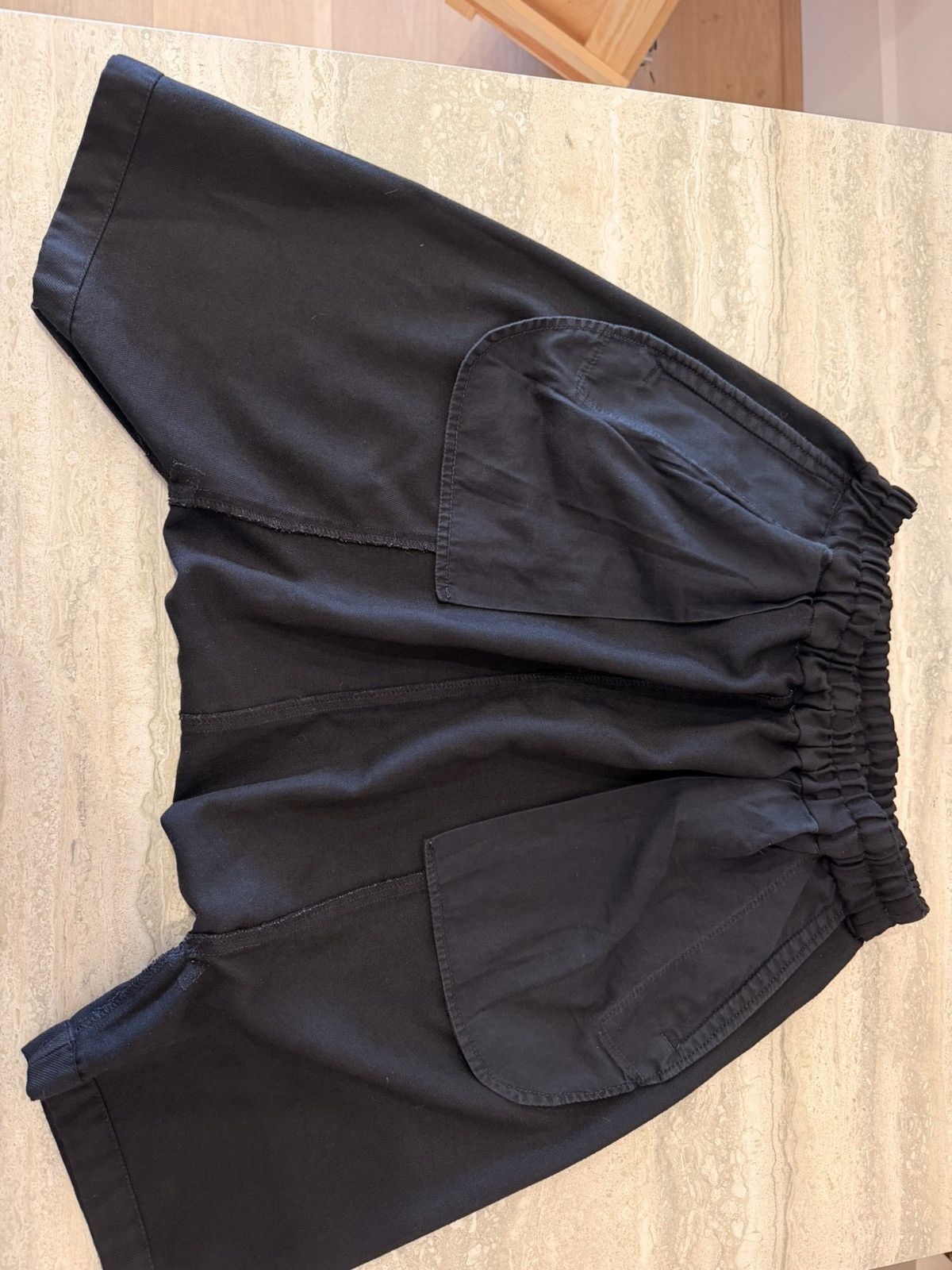 Comme des Garcons Comme Des Garçons Drop Crotch Wool Black Shorts Size S Size US 31 - 9 Thumbnail