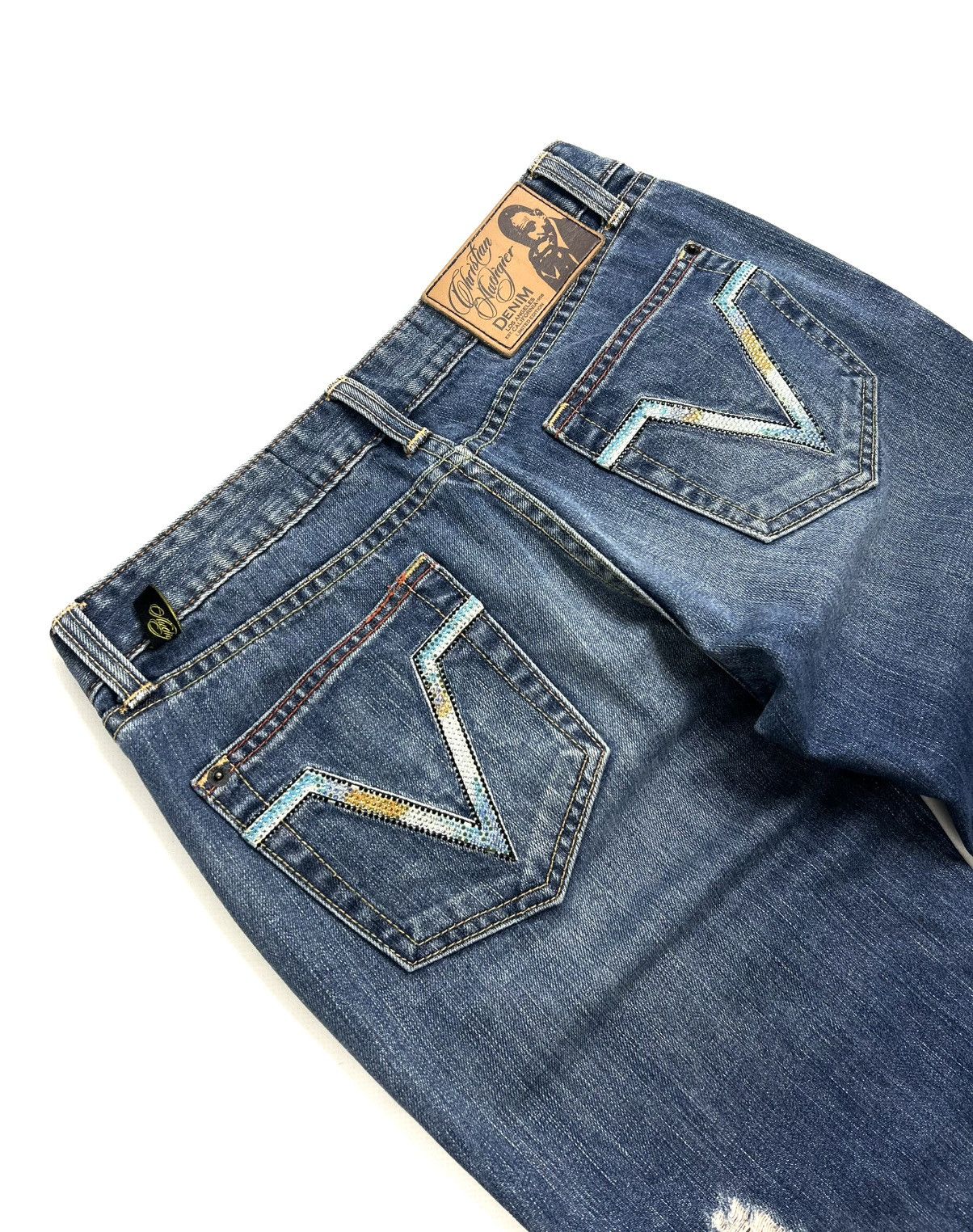 Christian Audigier Christian Audigier Limited Edition Faded Jeans Women’s Y2K Size 30" / US 8 / IT 44 - 11 Thumbnail
