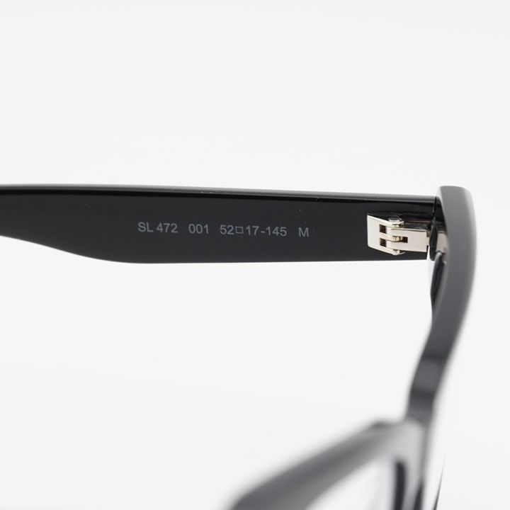 Saint Laurent Paris Saint Laurent SL472 001 Eyeglasses Black 52mm Cat Eye Frame Size ONE SIZE - 7 Thumbnail
