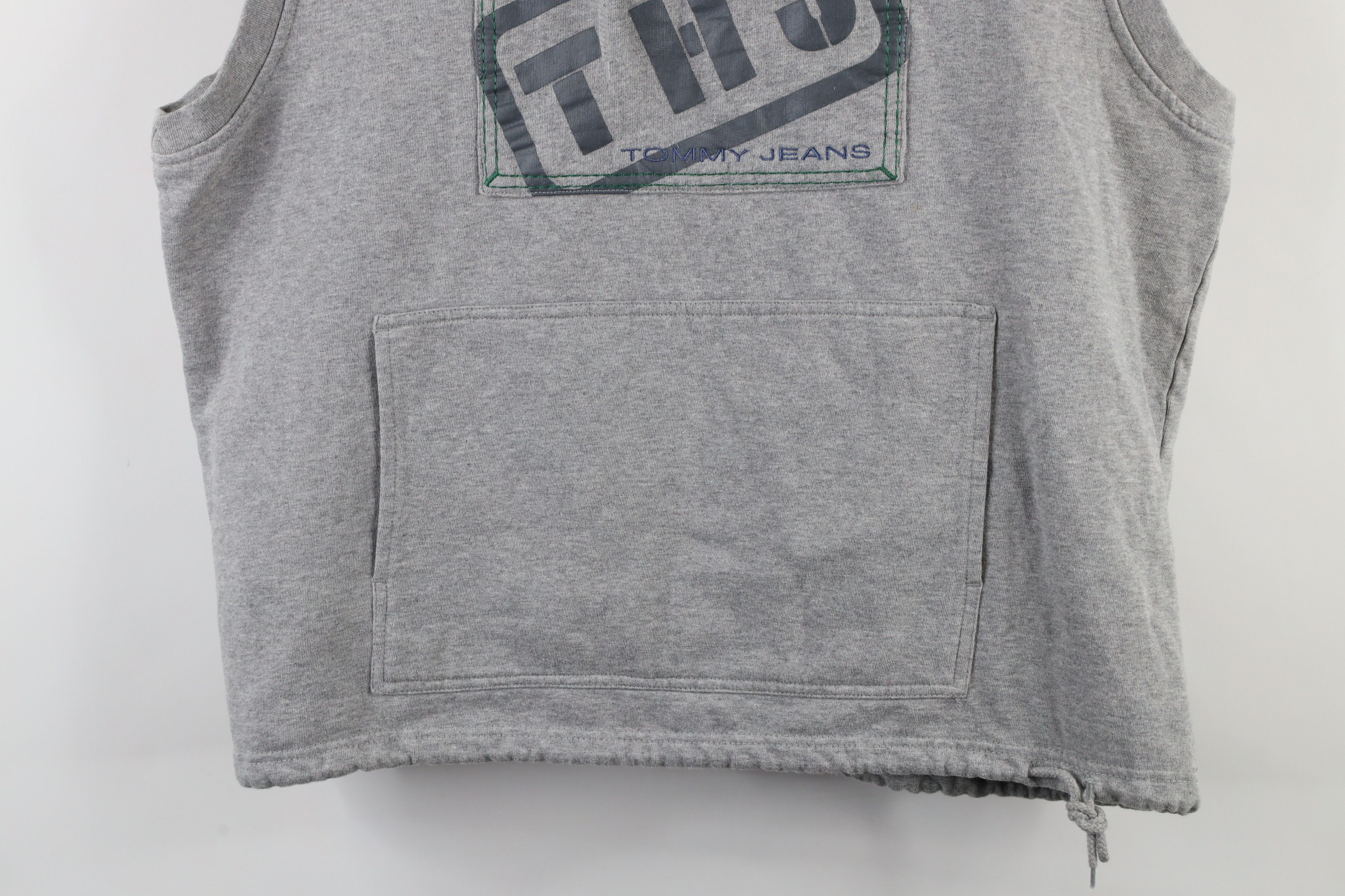 Tommy Hilfiger × Vintage Vintage 90s Tommy Hilfiger Logo Sleeveless Hoodie Sweatshirt Size US S / EU 44-46 / 1 - 3 Thumbnail