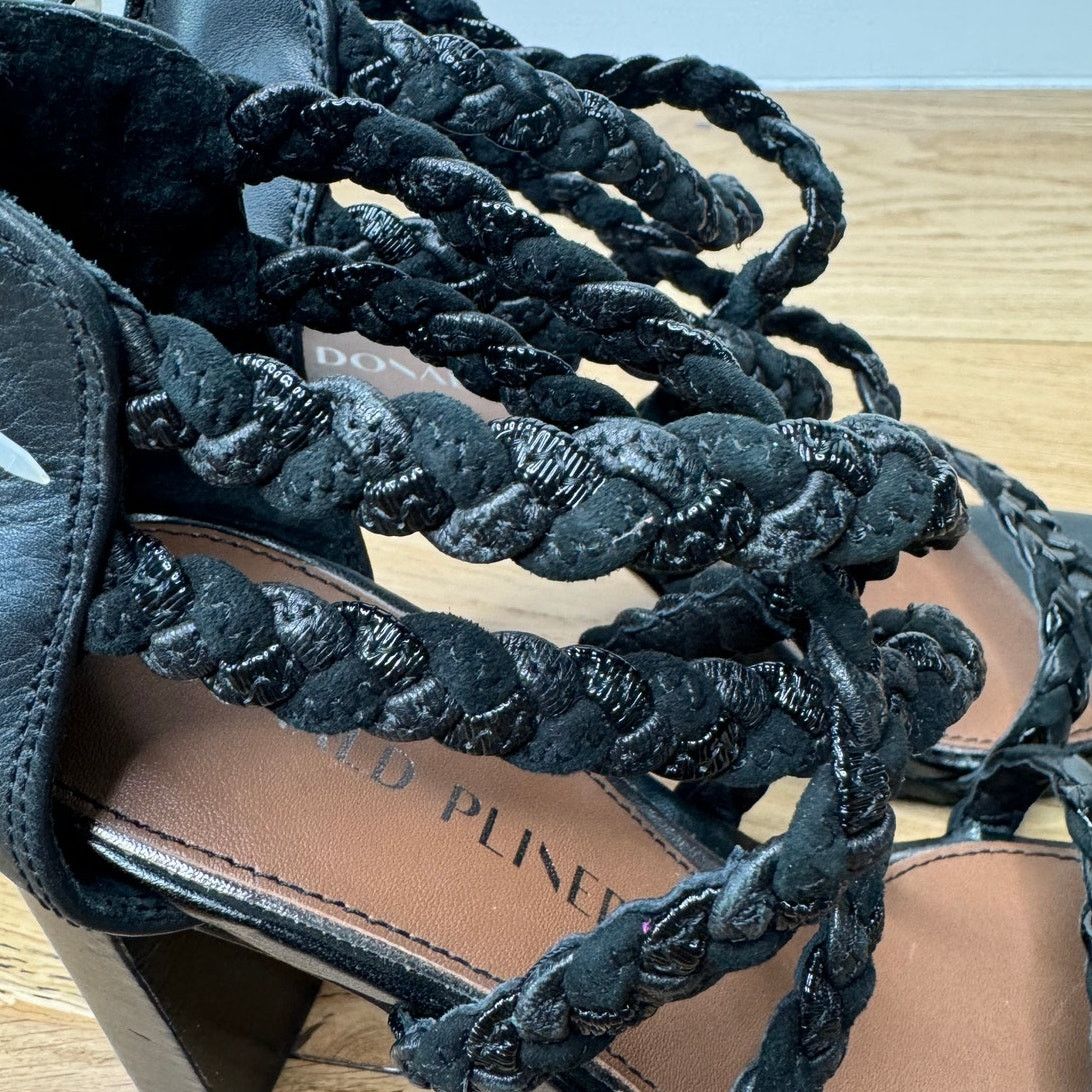 Donald Pliner NEW Donald Pliner Seska Braided Leather Block Heeled Sandals Size US 6 / IT 36 - 8 Thumbnail
