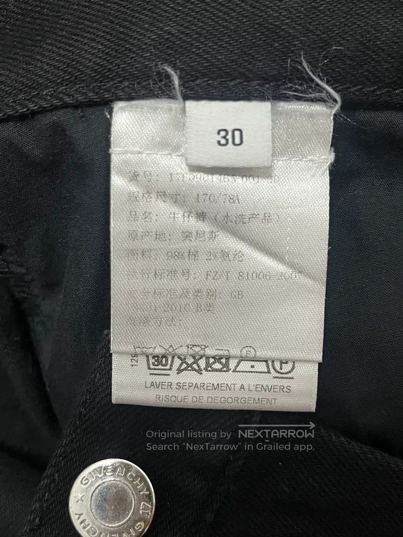 Givenchy Givenchy SizeS Black Five-Star Denim Jeans Size US 32 / EU 48 - 6 Thumbnail