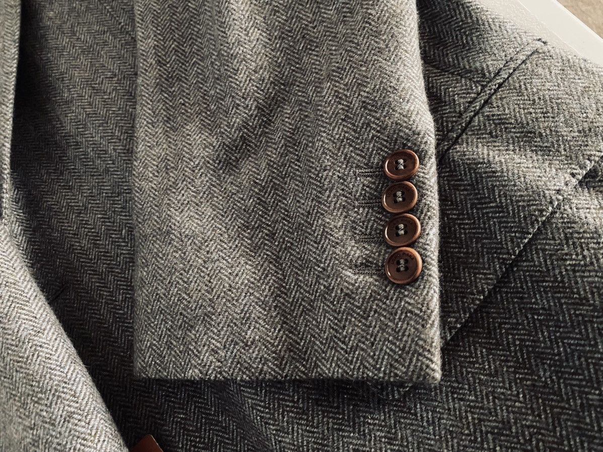 Loro Piana Loro Piana 🇮🇹 Herringbone Cashmere Goatskin Madrid Jkt 56 NEW Size US XL / EU 56 / 4 - 10 Thumbnail