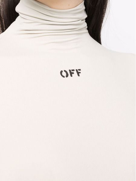 Off-White o1gr1nt0325 Long Sleeve Second Skin Turtleneck in Light Grey Size M / US 6-8 / IT 42-44 - 5 Thumbnail