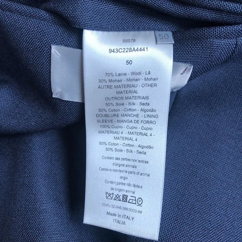 Dior Dior 19fw gray purple satin stitching suit jacket 2501-Next Size 50R - 5 Thumbnail