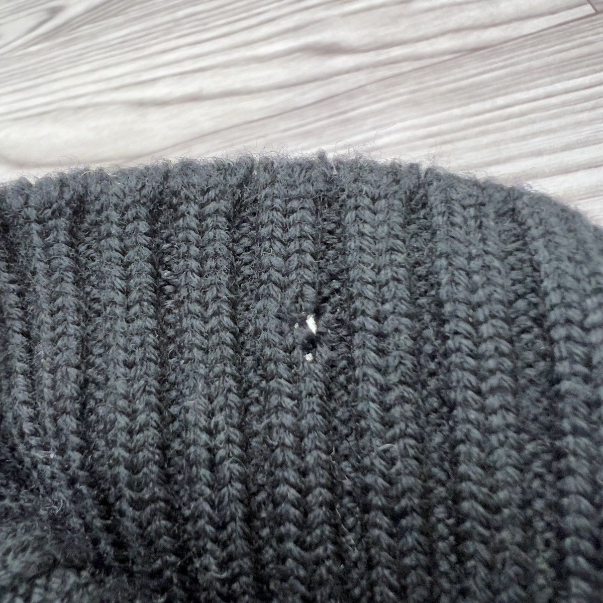 Prada Prada Linea Rossa Ribbed Wool Beanie Size ONE SIZE - 4 Thumbnail