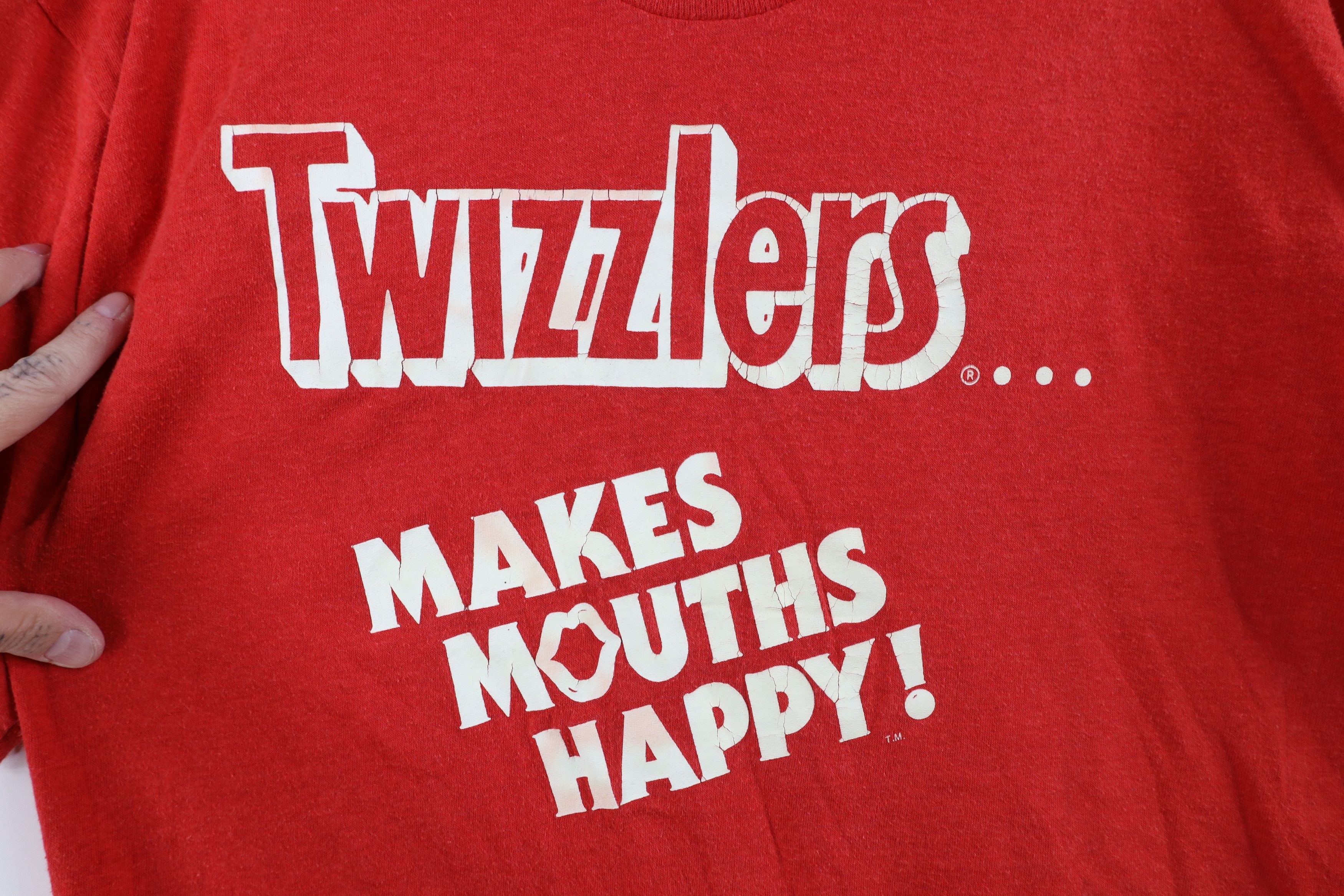 Vintage Vintage 70s 80s Hersheys Twizzlers Licorice T-Shirt Red USA Size XL / US 12-14 / IT 48-50 - 4 Thumbnail