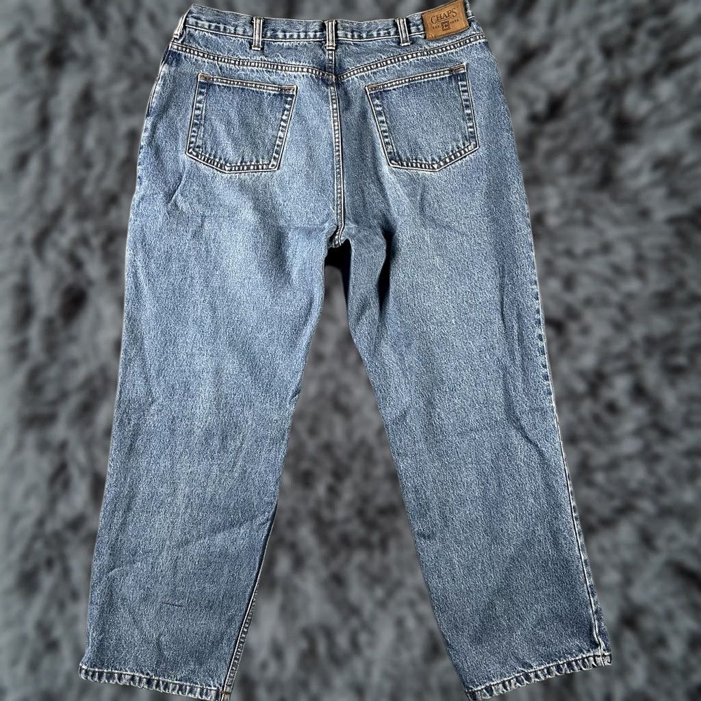 Chaps Chaps Jeans Straight Fit 40x30 Denim Blue Regular Men’s 5-Pocket Logo Zipper Button Vintage Preppy 90s Comfort Classic Size US 40 / EU 56 - 1 Thumbnail
