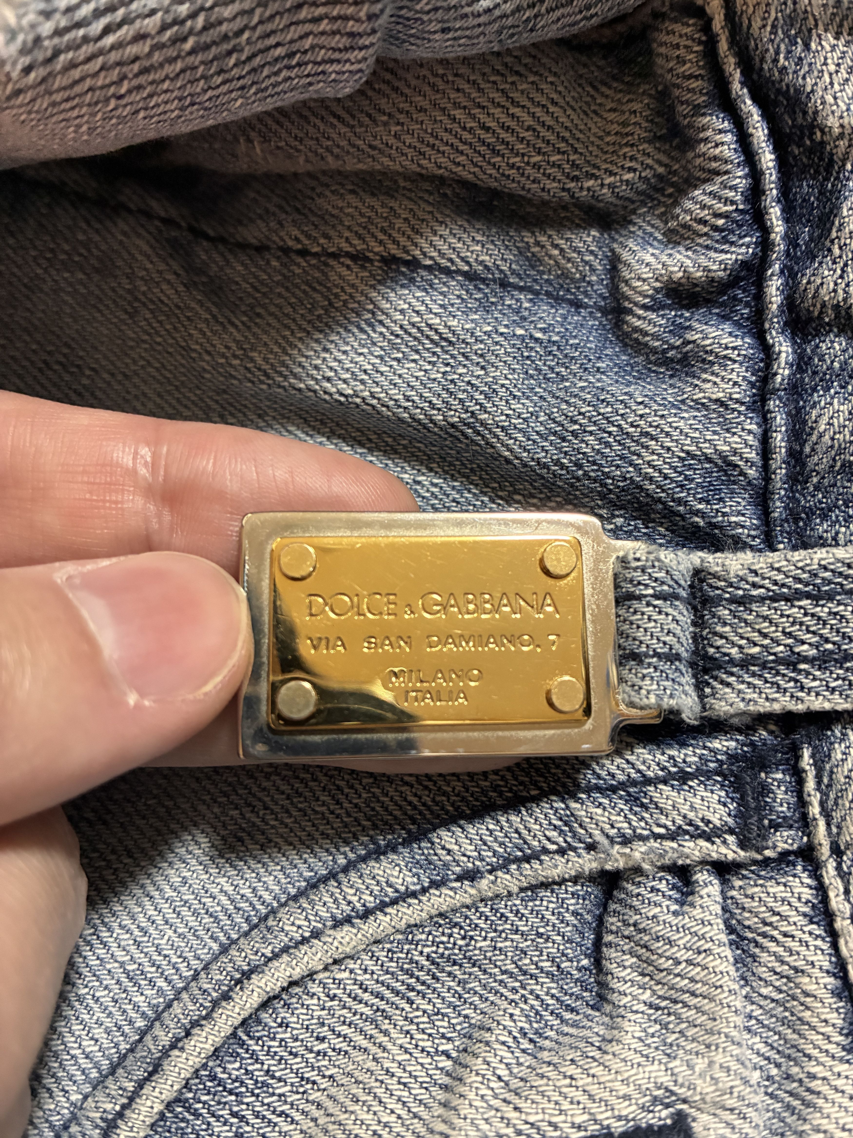 Dolce & Gabbana Dolce & Gabbana Y2K Distressed Low Rise Denim Jeans Size 44 Size US 28 / EU 44 - 3 Thumbnail