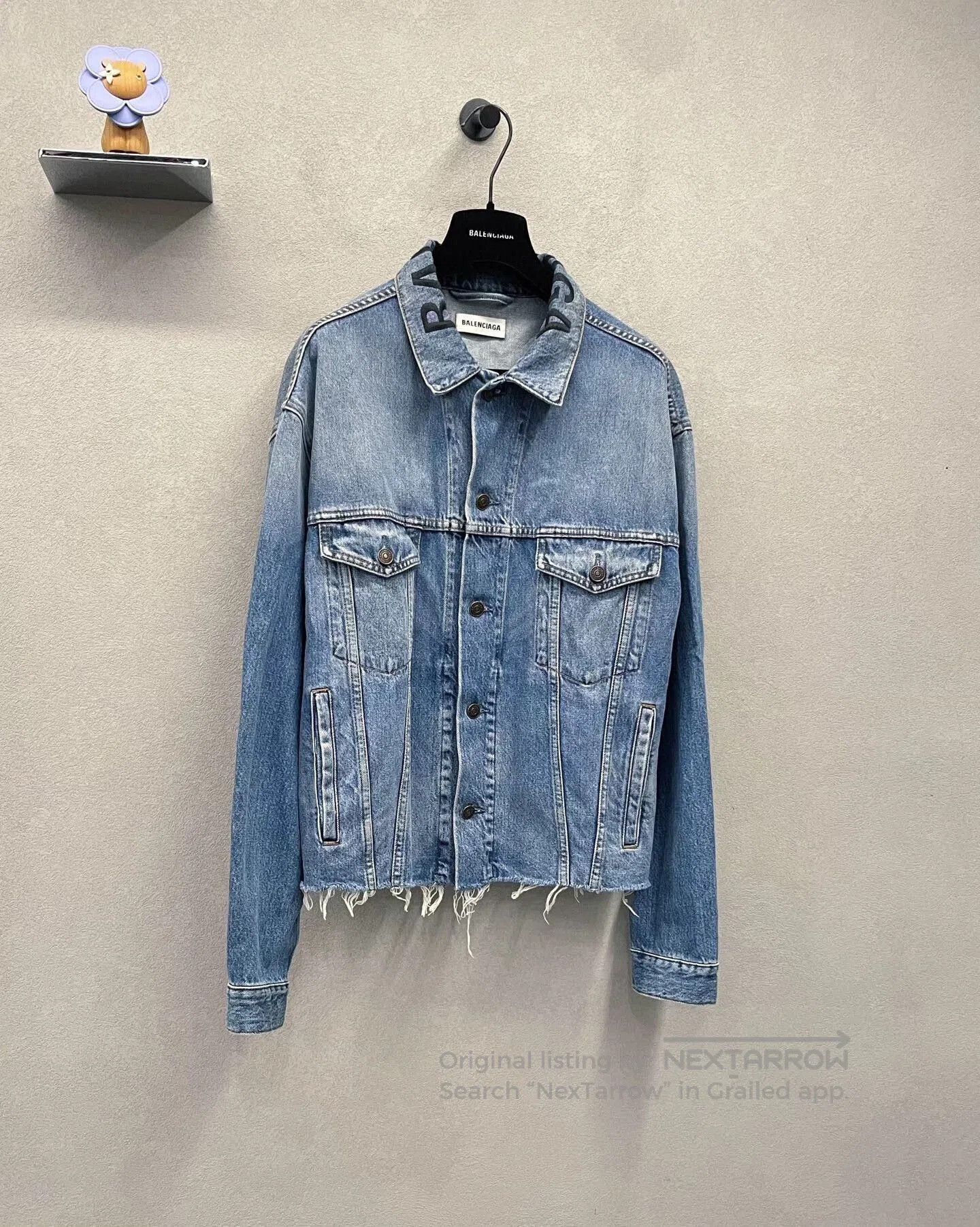 Balenciaga balenciaga blue denim distressed jacket size 34. Size US S / EU 44-46 / 1 - 3 Thumbnail