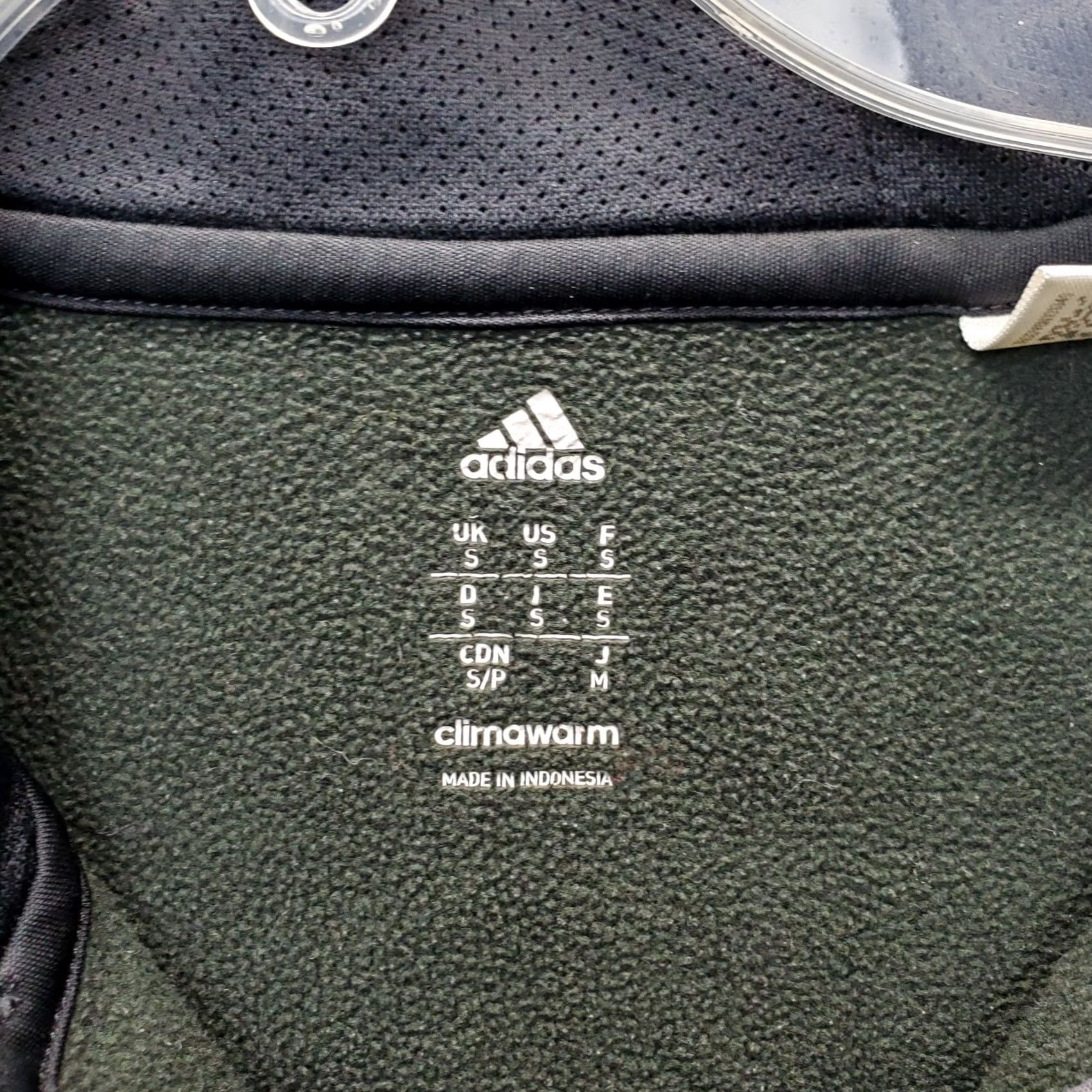 Adidas Adidas Essentials Hoodie Mens S Black Climawarm Lined Full Zip Long Sleeve Hooded Sweatshirt Size US S / EU 44-46 / 1 - 5 Thumbnail