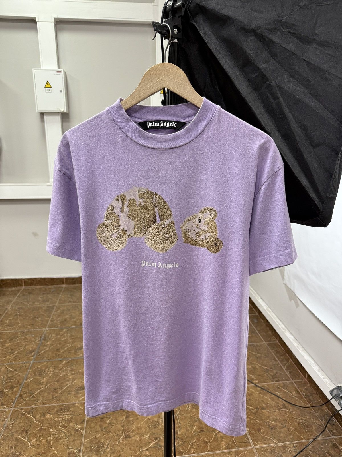 🇮🇹 Palm Angels Kill Teddy Logo T-Shirt Rare Y2K