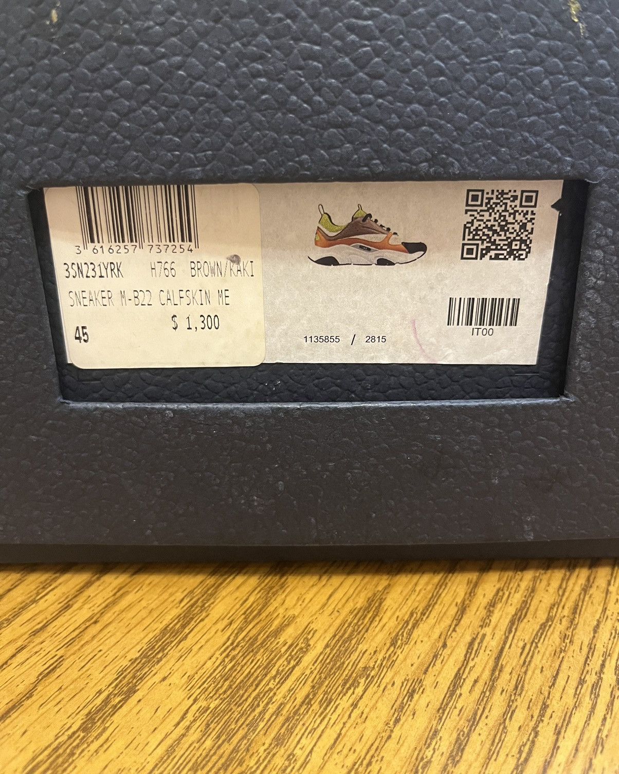 Dior Dior B22 Sneaker Brown/Green Size US 12 / EU 45 - 10 Thumbnail