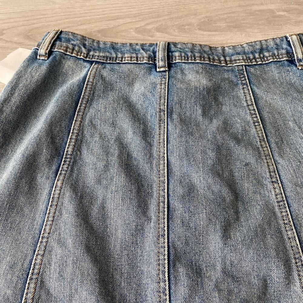 Divided Divided Light Blue Button Up Jean Mini Skirt Size 27" / US 4 / IT 40 - 4 Thumbnail