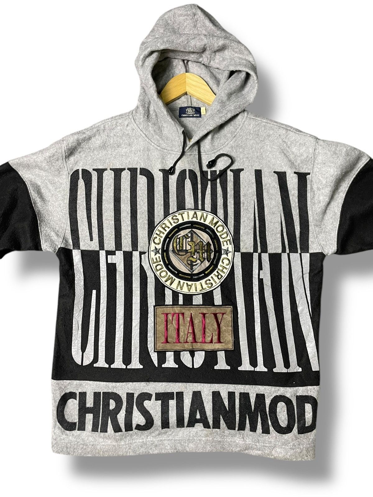 Japanese Brand × Vintage Christian Mode Embroidered Big Logo Hoodies (70) Size US L / EU 52-54 / 3 - 5 Thumbnail