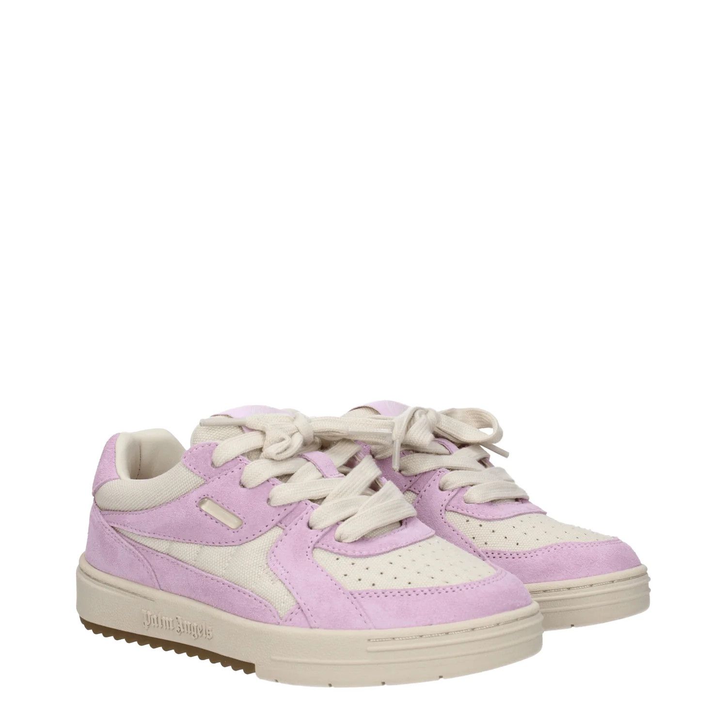 Palm Angels ob1o1e1124 Fabric Sneakers in Beige Pink Size US 5 / IT 35 - 2 Thumbnail