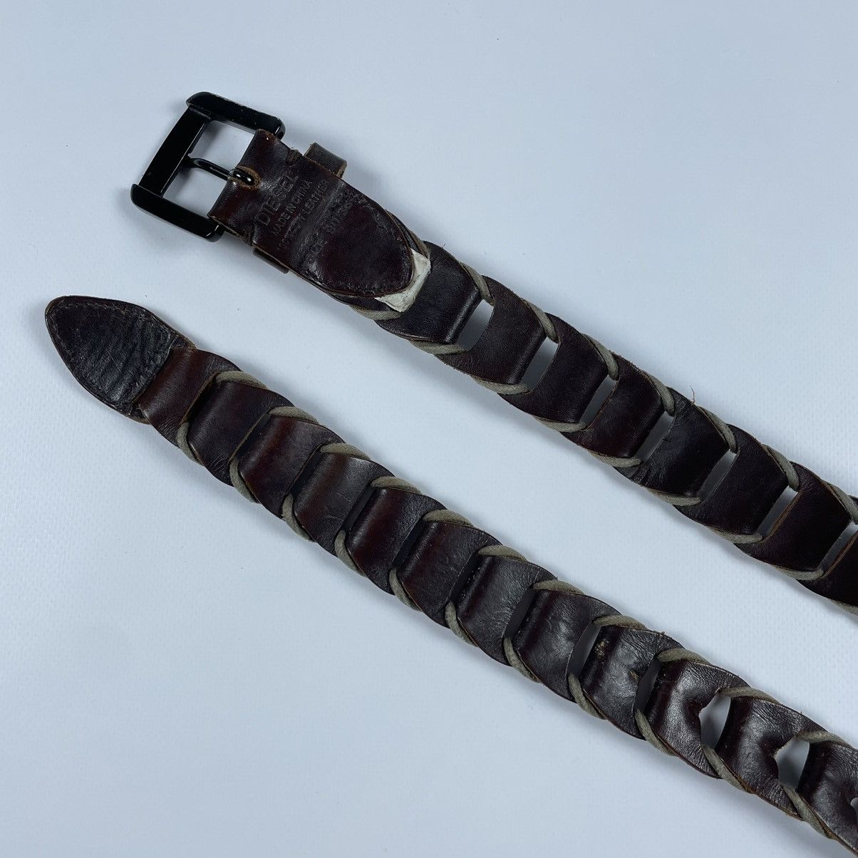 Diesel Diesel Vintage Leather Belt Size ONE SIZE - 4 Thumbnail