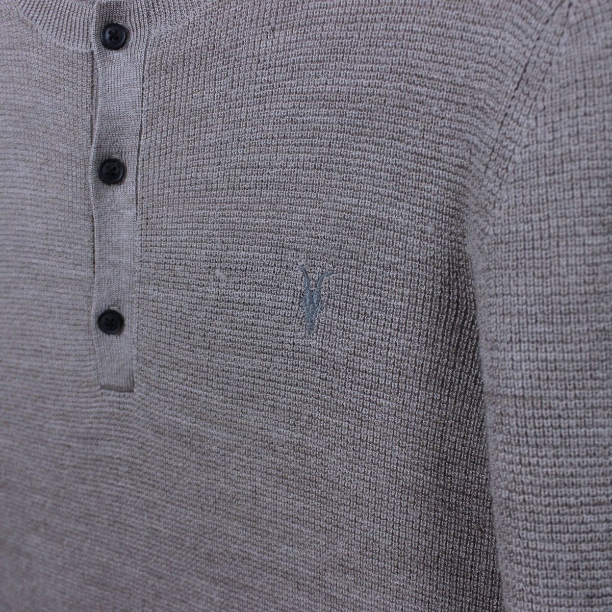 Allsaints Allsaints Merino Wool Ivar Henley Sweater Size US XS / EU 42 / 0 - 8 Thumbnail