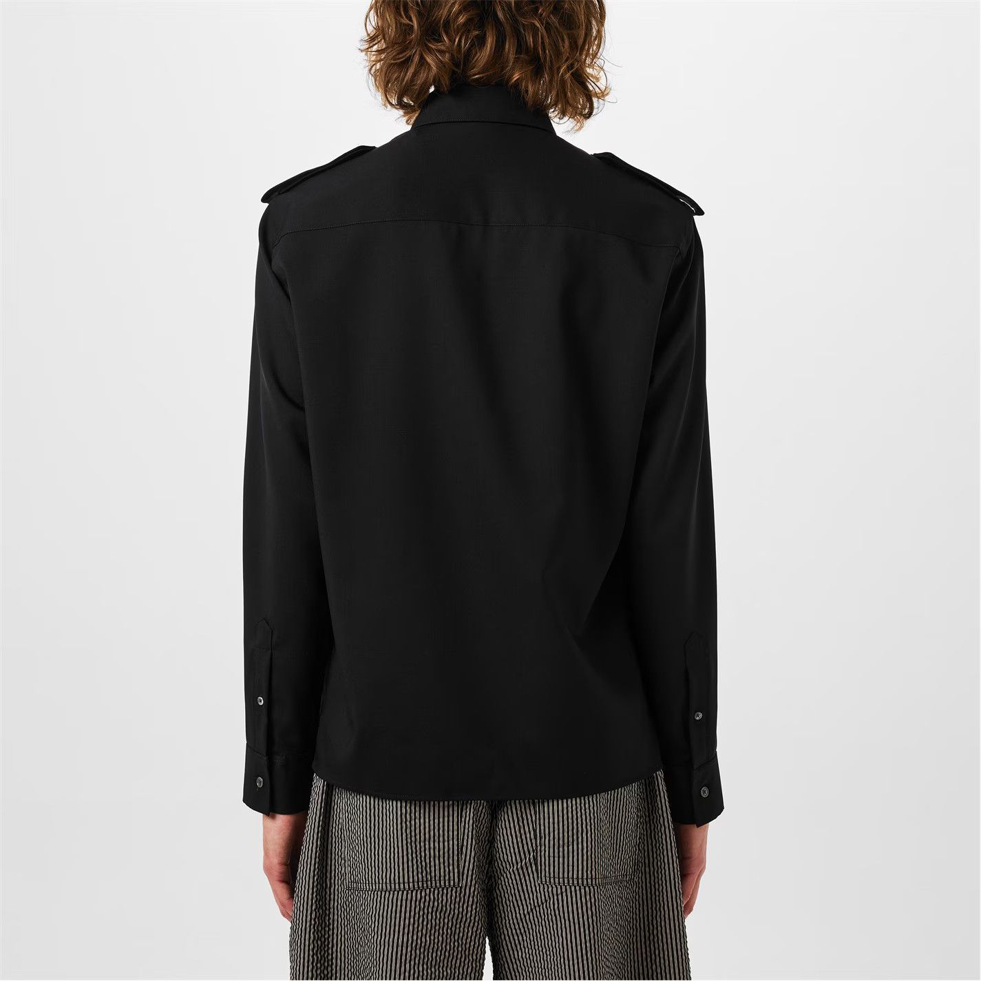 AMI o1g2r1mq0326 Military Shirt in Black Size US S / EU 44-46 / 1 - 4 Thumbnail