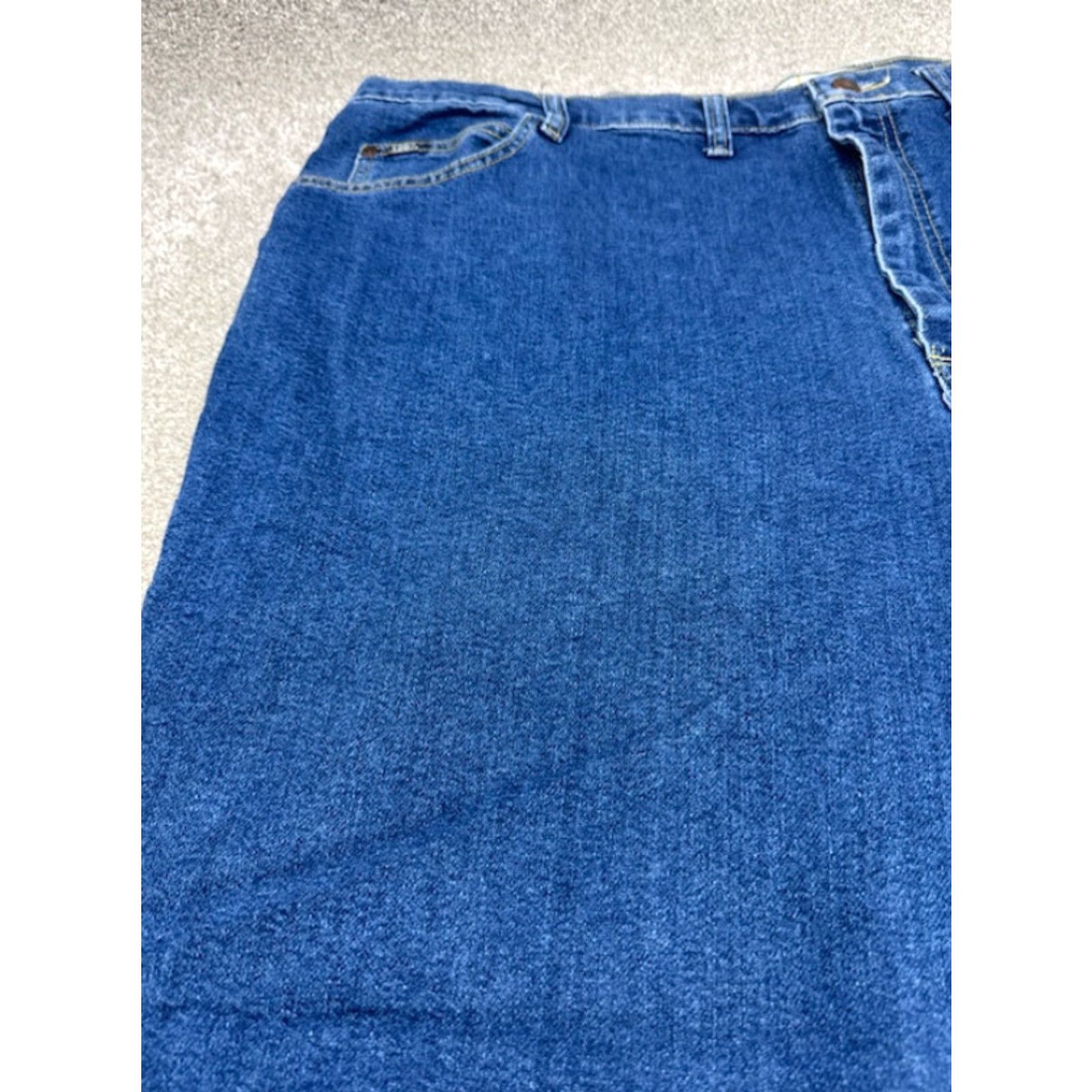 Lee Lee Jeans Mens Jeans 50x32 Blue Denim Regular Fit Straight Leg 6218 Mens Big & Tall 50 46" Waist 32" Inseam Blue 5-Pocket Denim Jeans Size US 34 / EU 50 - 4 Thumbnail