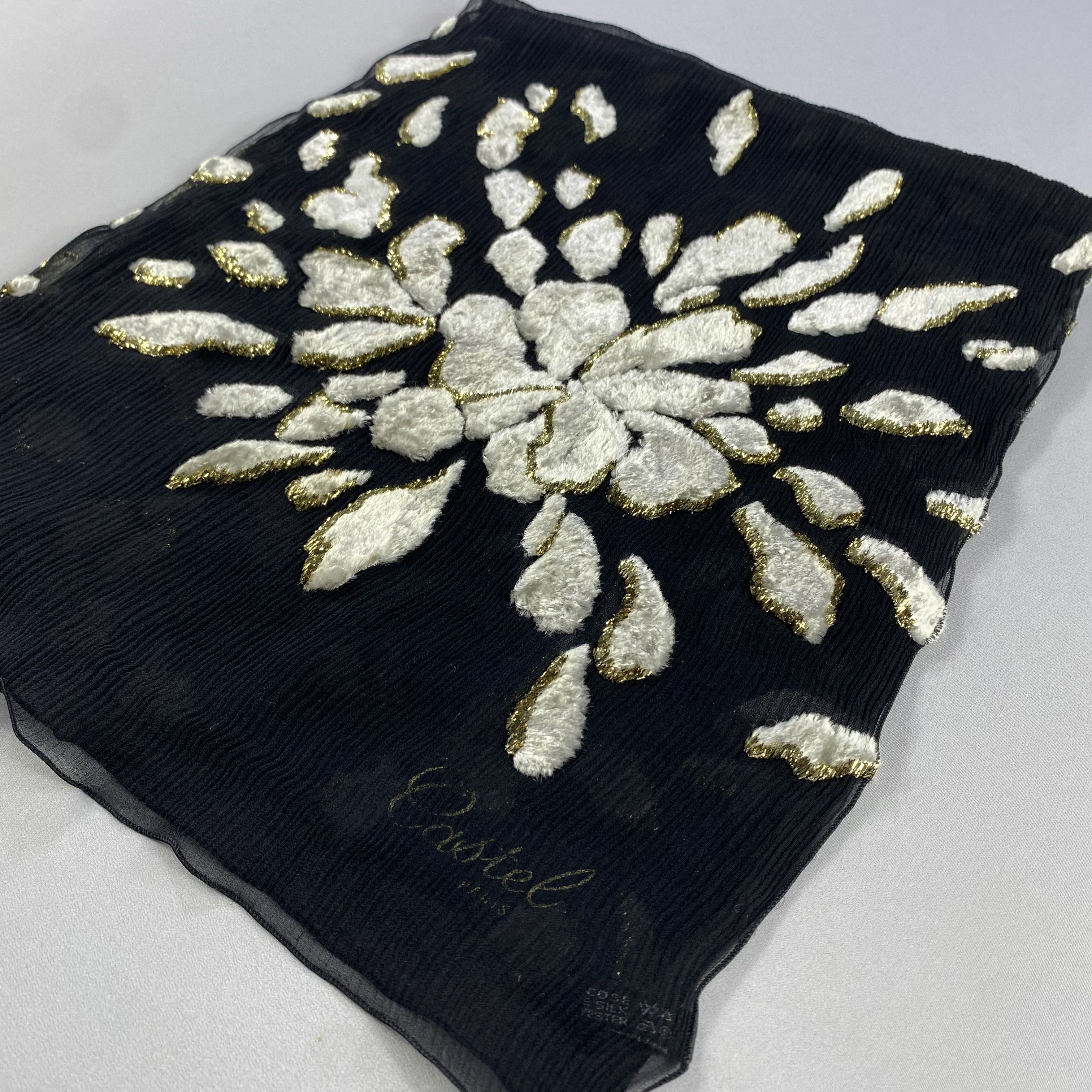 Japanese Brand × Vintage Vintage Castel Floral Silk Scarf SS089 Size ONE SIZE - 3 Thumbnail