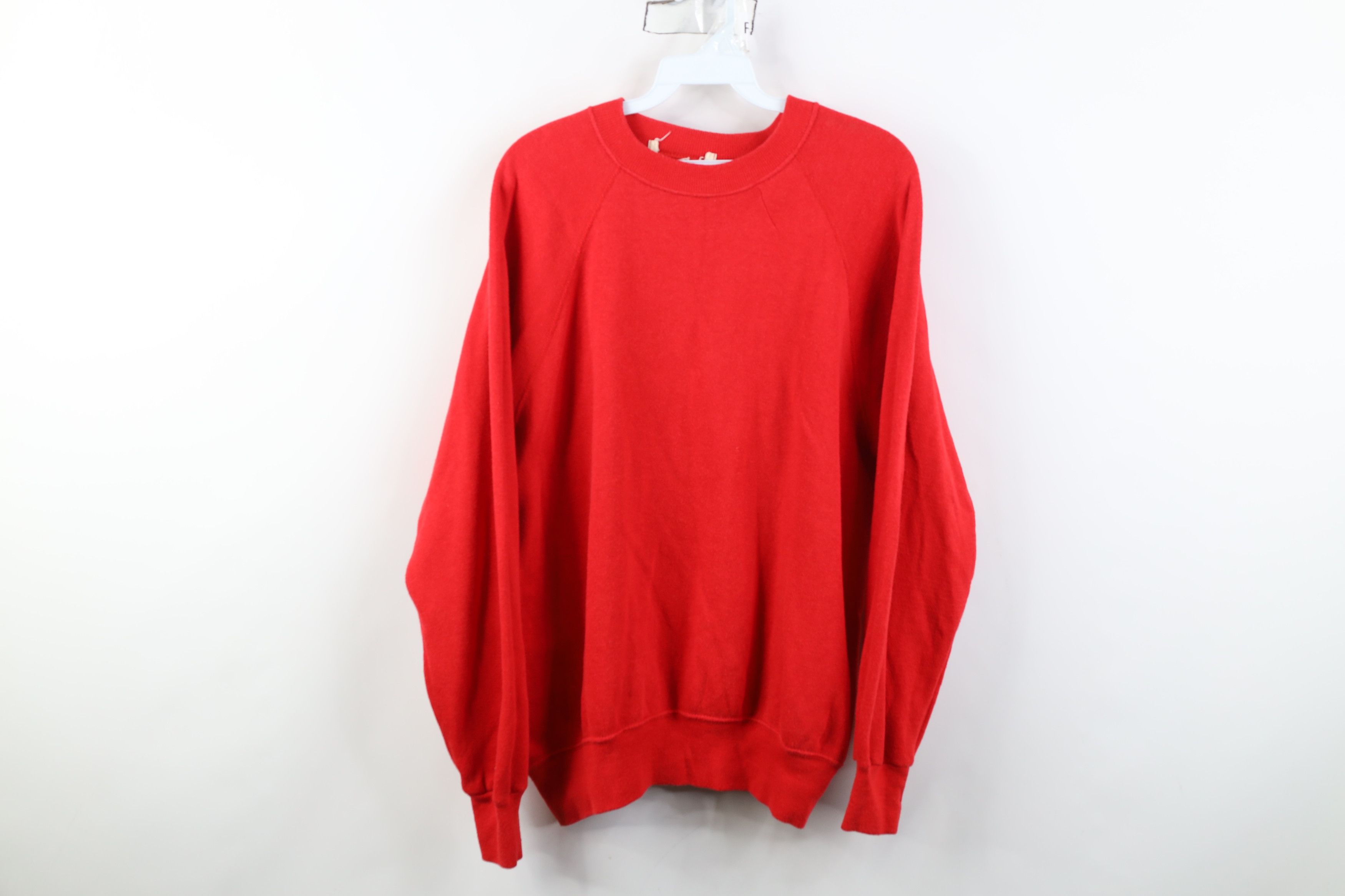 Gap Vintage 80s 90s Gap Blank Raglan Crewneck Sweatshirt Red USA Size XL / US 12-14 / IT 48-50 - 1 Thumbnail