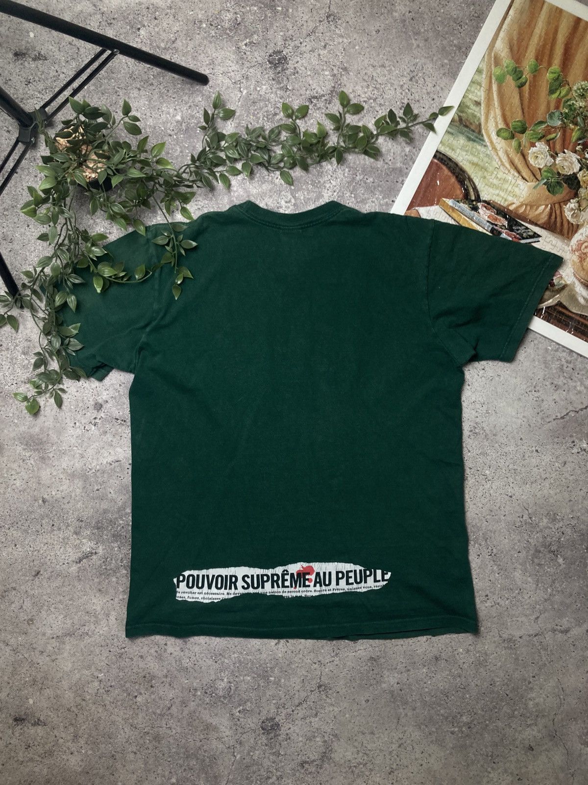 Supreme Supreme Headline POUVOIR T-Shirt Tee Size US M / EU 48-50 / 2 - 2 Thumbnail