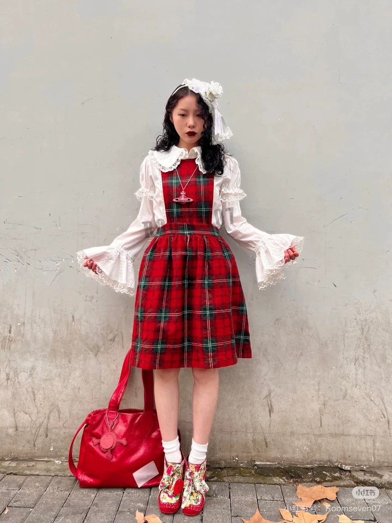 Comme des Garcons Comme Des Garcons Vintage college classic wool plaid dress Size S / US 4 / IT 40 - 8 Thumbnail
