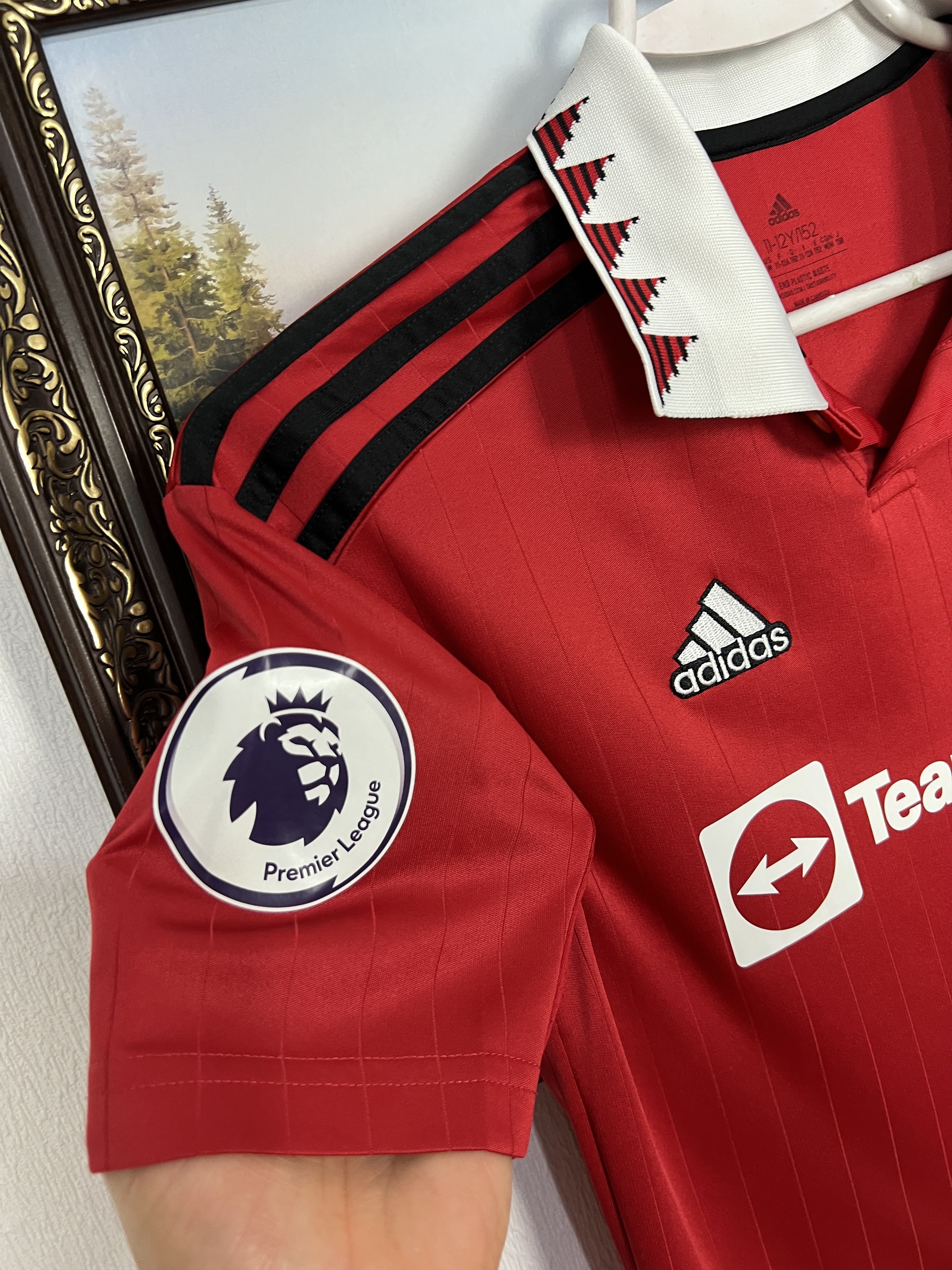 Adidas Manchester United football shirt Soccer #10 Rashford Boys Size US XXS / EU 40 - 7 Thumbnail