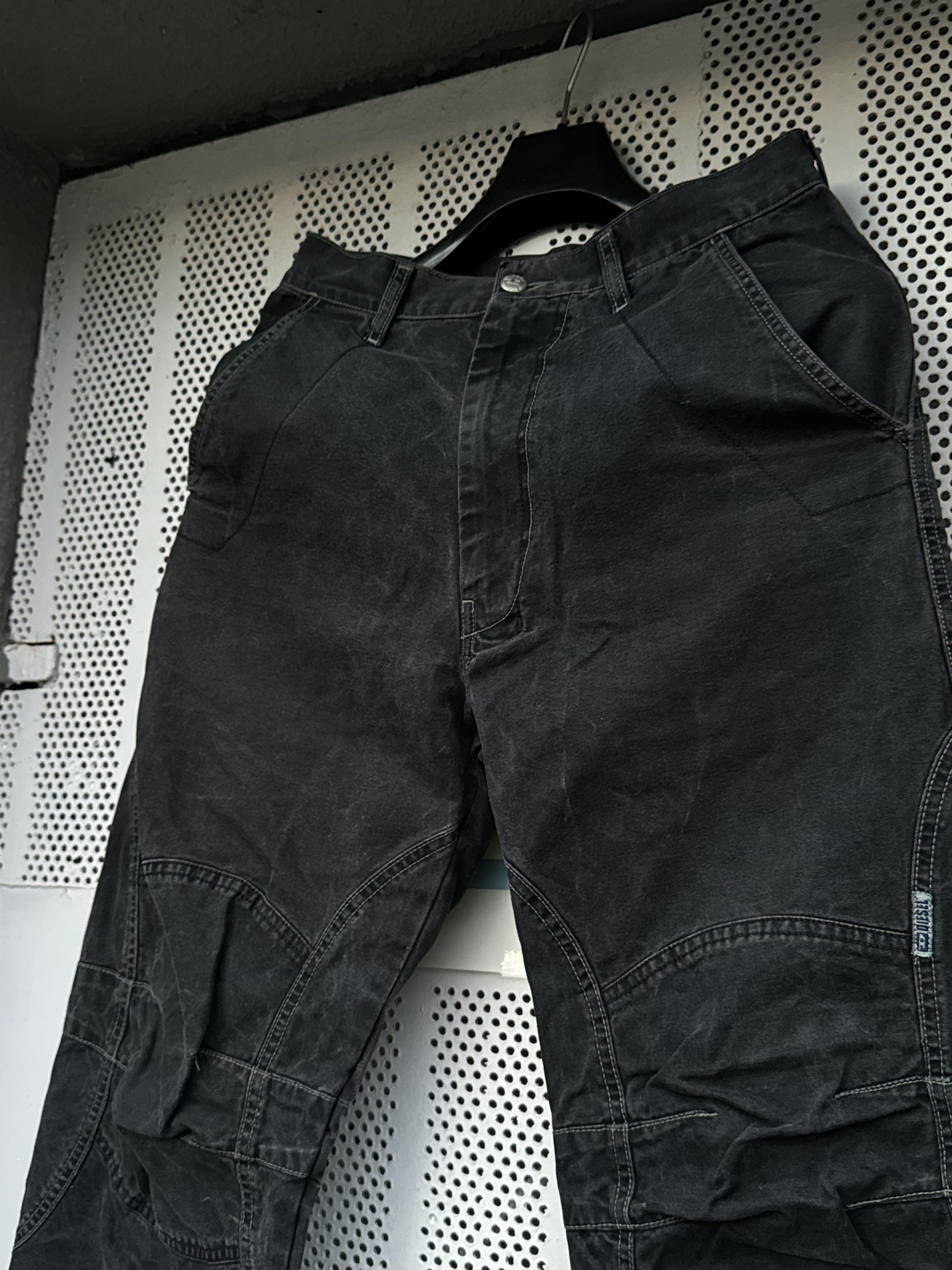 Diesel × Vintage Vintage Diesel Baggy Pants Black Size US 28 / EU 44 - 4 Thumbnail