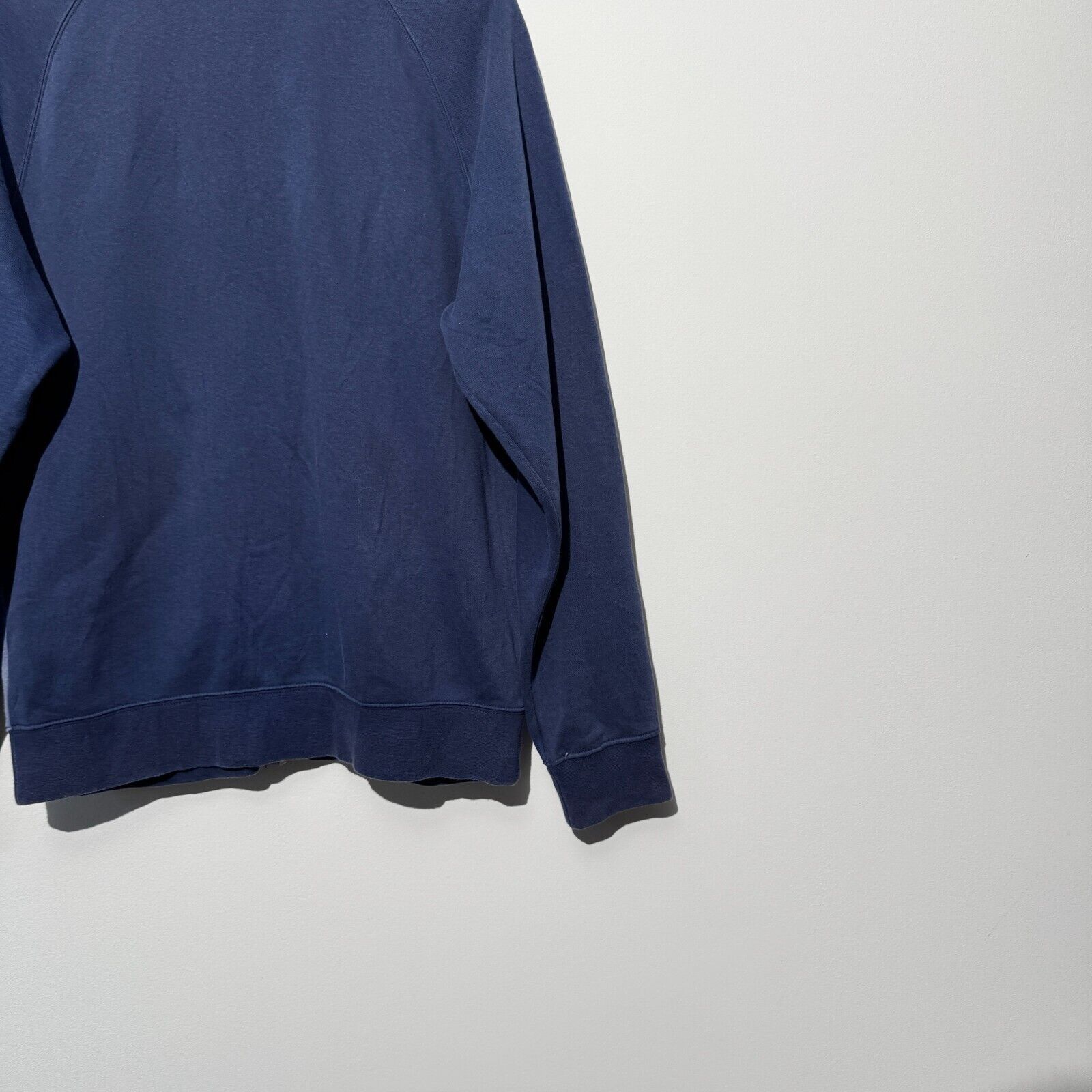 Nike × Vintage Vintage Nike Unisex Navy Blue Cotton Zip Sweatshirt Size S Size US S / EU 44-46 / 1 - 12 Thumbnail