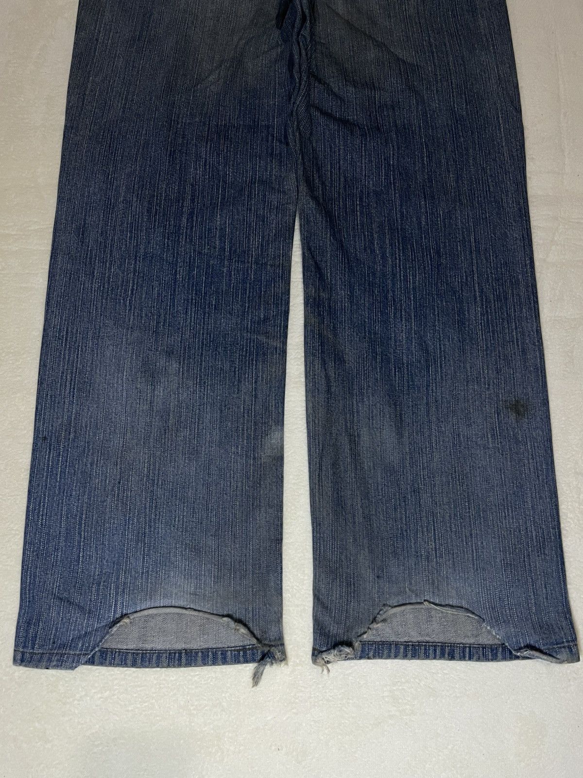 Vintage Wrangler Faded Distress Denim Jeans