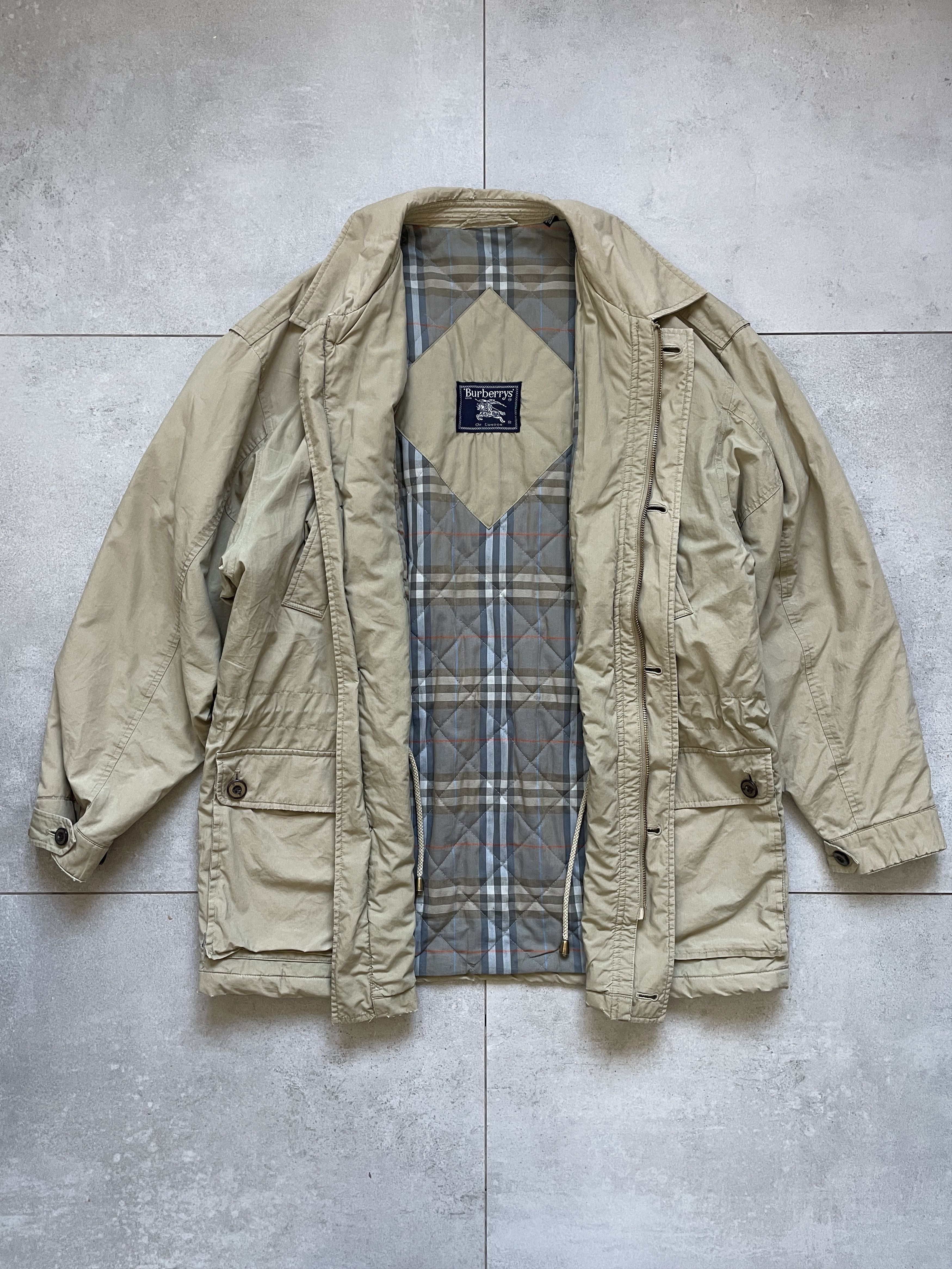 Burberry VINTAGE 90S BURBERRYS OLD MONEY BEIGE COAT JACKET Size US M / EU 48-50 / 2 - 5 Thumbnail