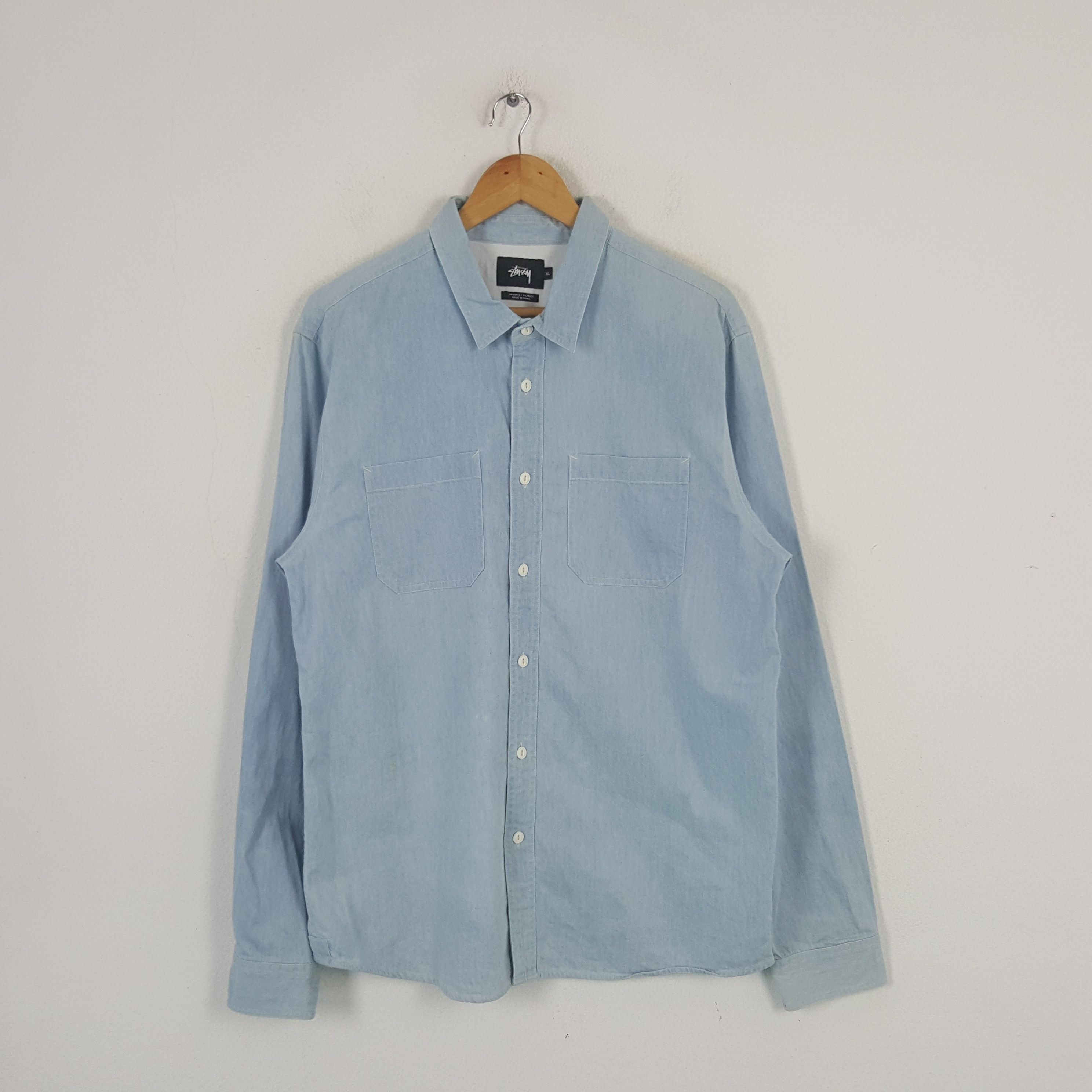 Stussy × Vintage Vintage Stussy American Streetwear Shirt Button Up C285N36 Size US XL / EU 56 / 4 - 3 Thumbnail