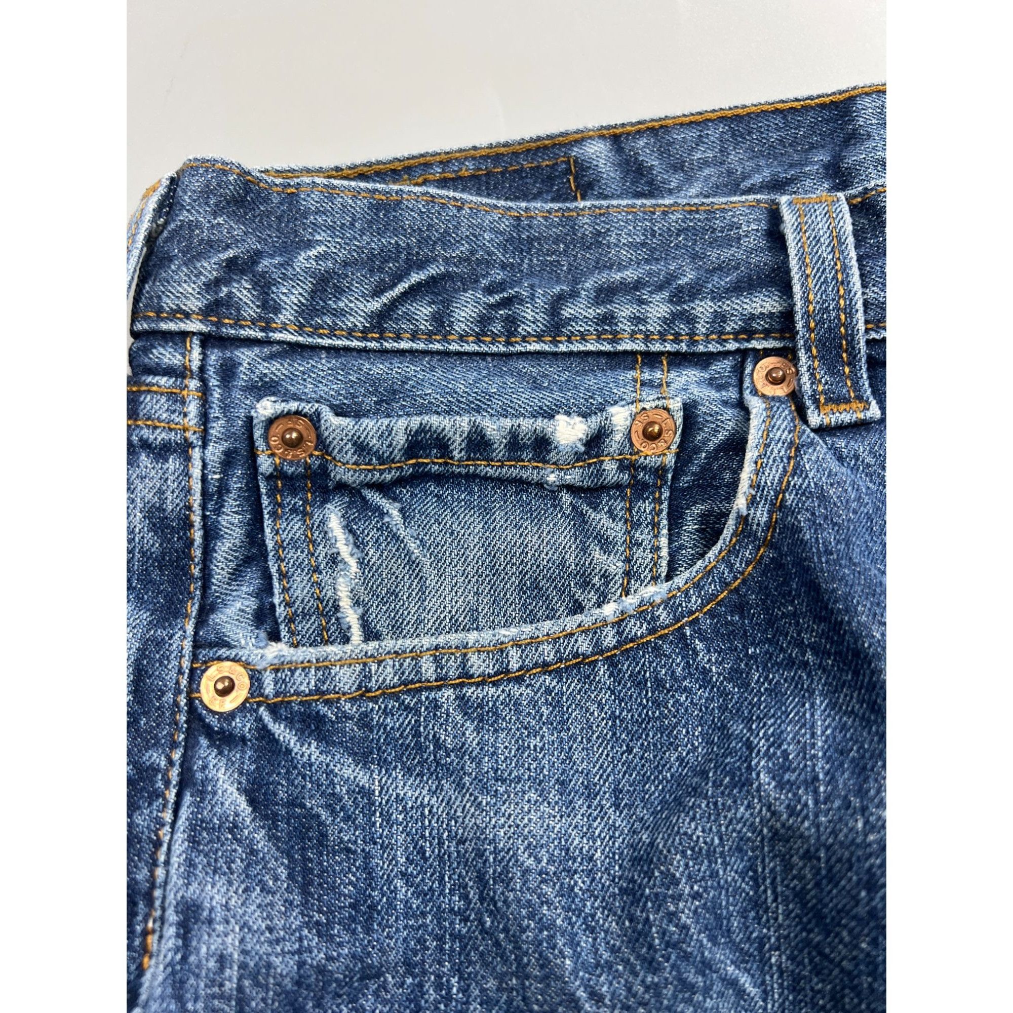 Levi's Levi’s 501 Distressed Denim Jeans Pants (Y0926) Size US 34 / EU 50 - 7 Thumbnail