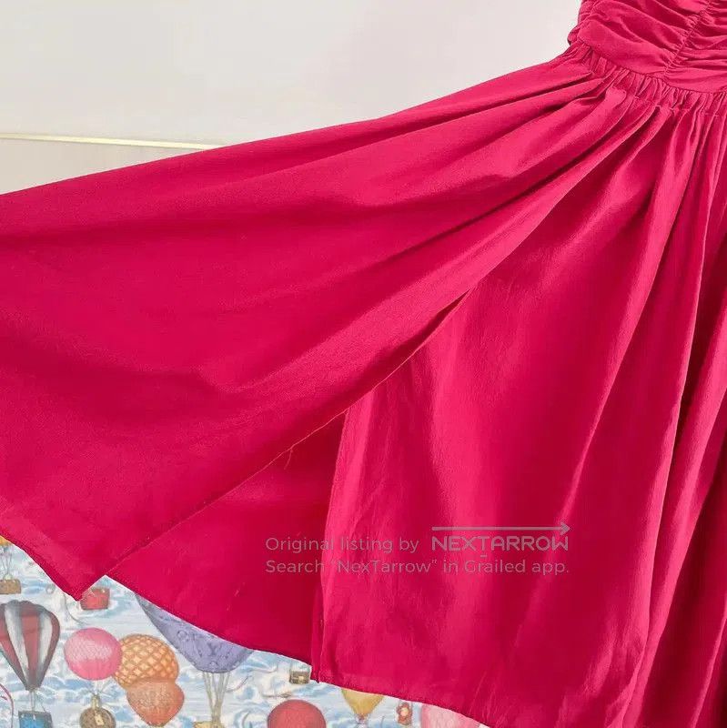 Miu Miu Miu Miu Pink Silk Short Sleeve Dress . Size M / US 6-8 / IT 42-44 - 4 Thumbnail