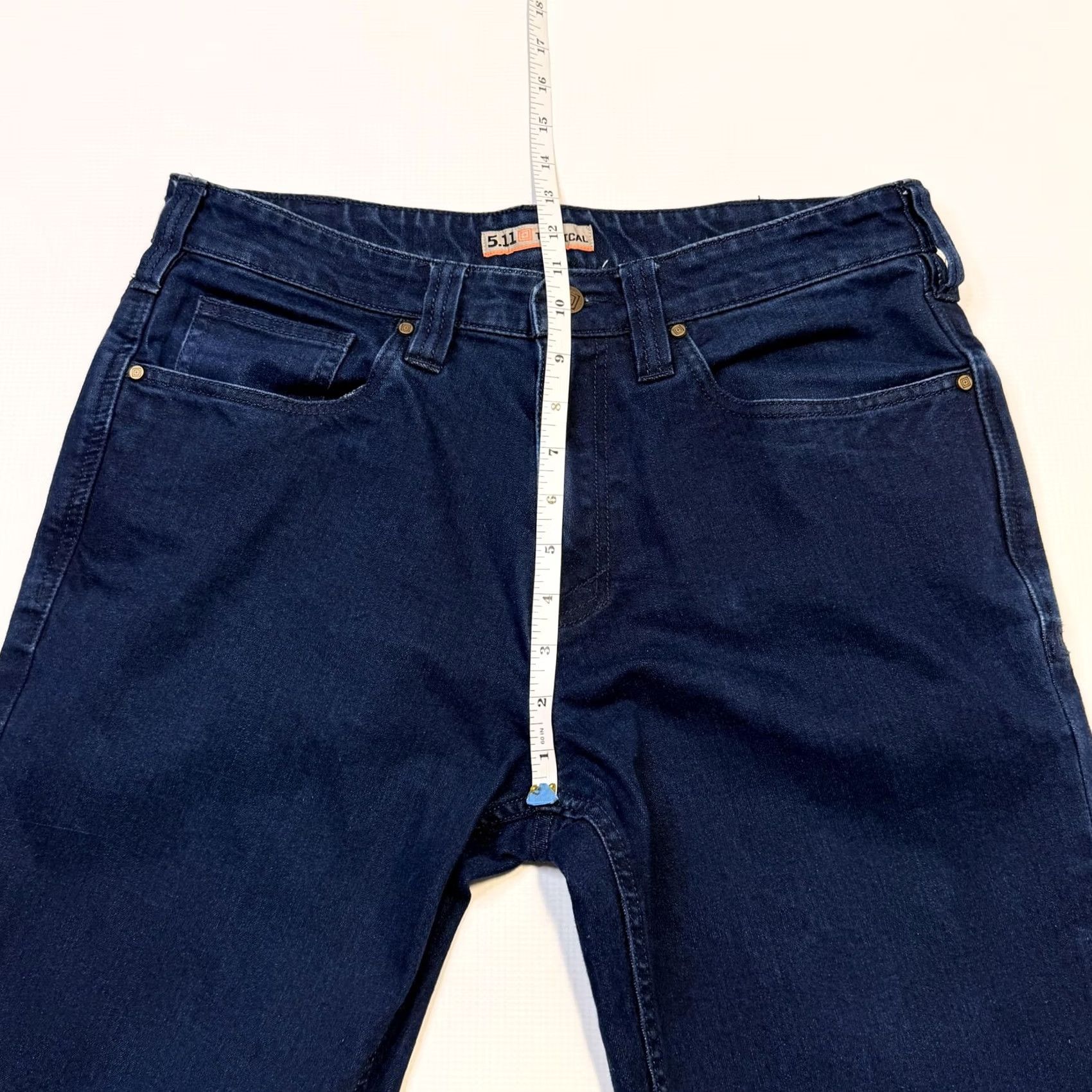 Vintage 5.11 Tactical Jeans Mens 32x34 Blue Regular Fit Straight Denim casual dark wash Size US 32 / EU 48 - 5 Thumbnail